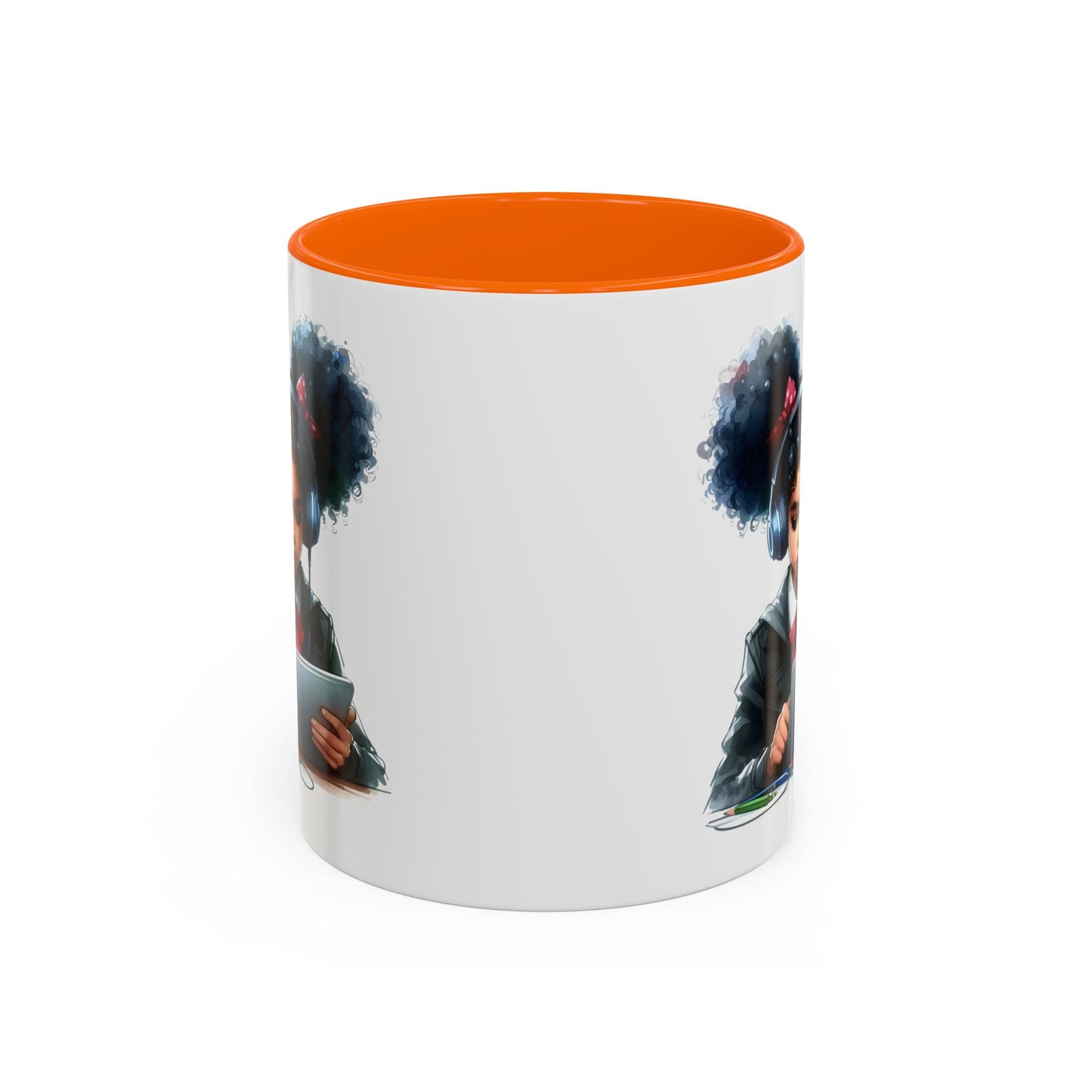 Chic Student Accent Coffee Mug | Ideal for Study Sessions, Gifts for Students, Home Office Decor, Birthday Surprise, Cozy Vibes