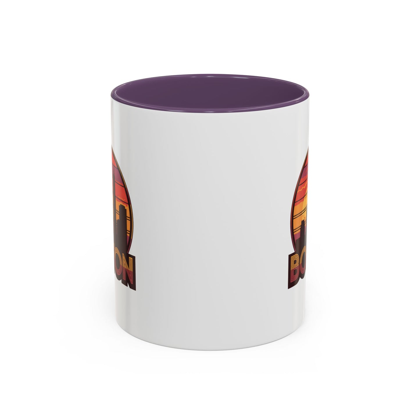 Boston Sunset Accent Coffee Mug, Unique Gift for Boston Lovers, Travel Souvenir, Home Decor, Coffee Lover's Gift, 11oz 15oz Options