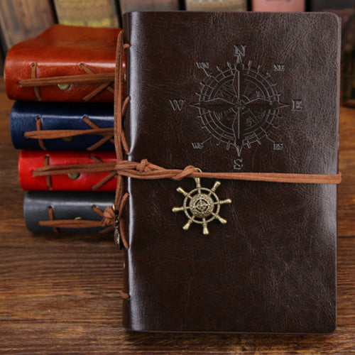 Retro pirate ship notebook
