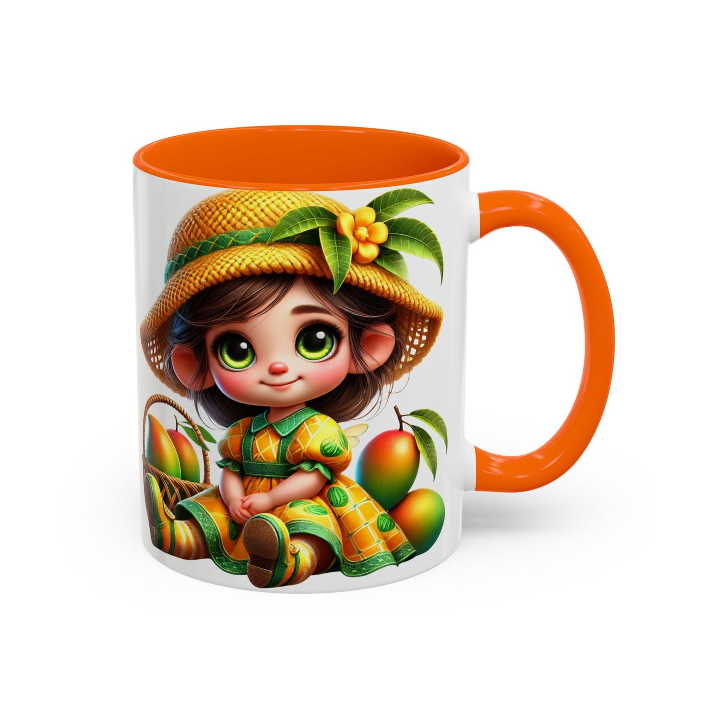 Whimsical Fruit-Themed Accent Coffee Mug - 11 & 15oz
