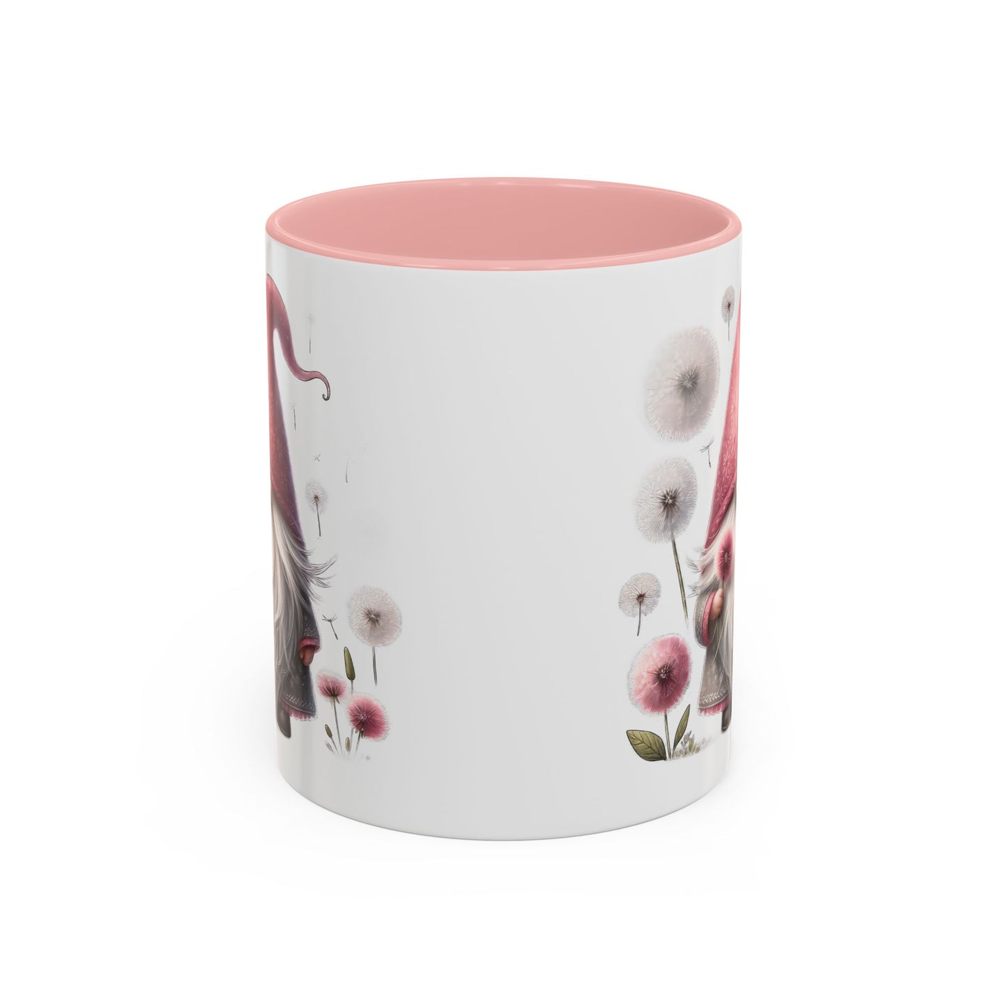 Whimsical Gnome Coffee Mug, Cute Coffee Cups for Home, Unique Gift for Gnome Lovers, Floral Gnome Mug for Birthdays, Spring Décor