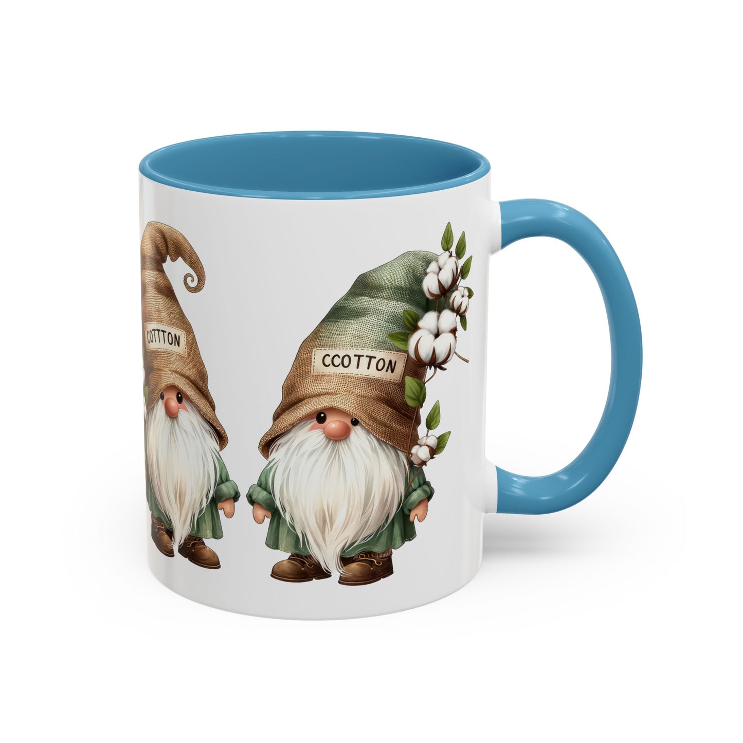 Gnome-Themed Accent Coffee Mug with Floral Design, Perfect for Gifting, Home Decor, Cozy Mornings, Tea Lovers, Housewarming
