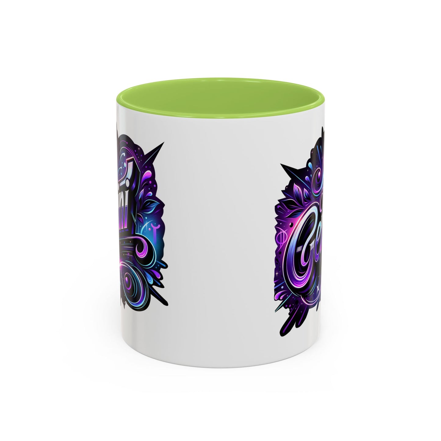 Gemini Accent Coffee Mug - Colorful Astrology Mug, Horoscope Gift, Zodiac Lover's Mug, Unique Coffee Cup, Personalised Birthday Gift