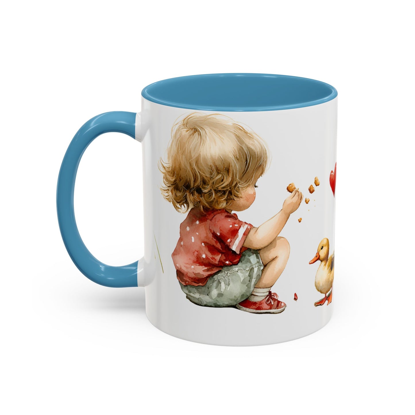 Adorable Duck-Themed Coffee Mug for Kids, Cute Child & Duck Design, Perfect Gift for Birthdays, Baby Showers, Animal Lovers, Kitchen Decor