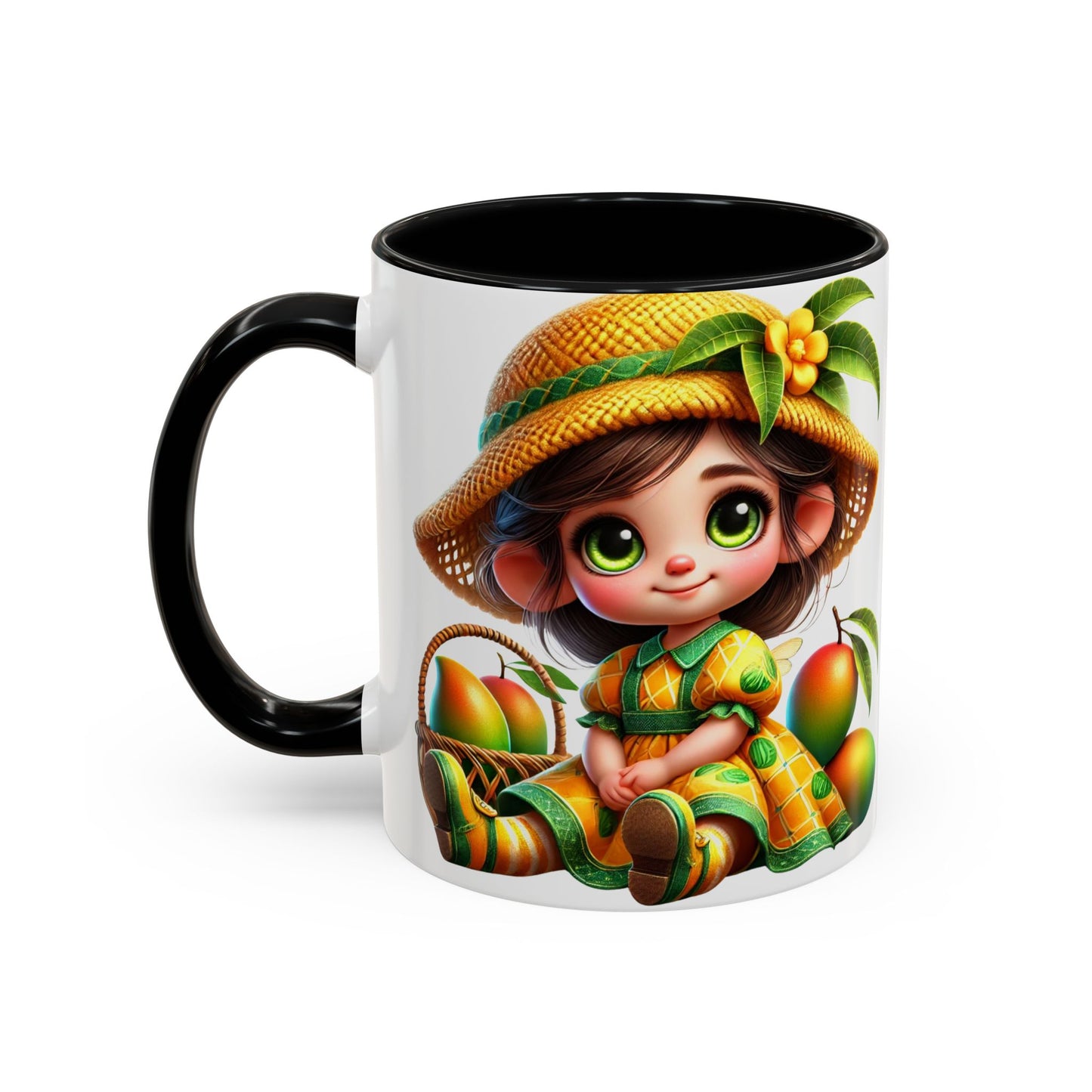 Whimsical Fruit-Themed Accent Coffee Mug - 11 & 15oz