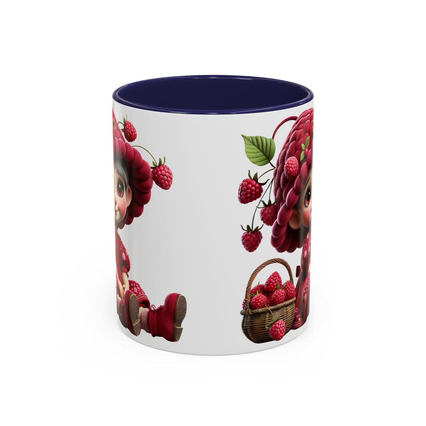 Whimsical Raspberry Character Coffee Mug - 11oz & 15oz