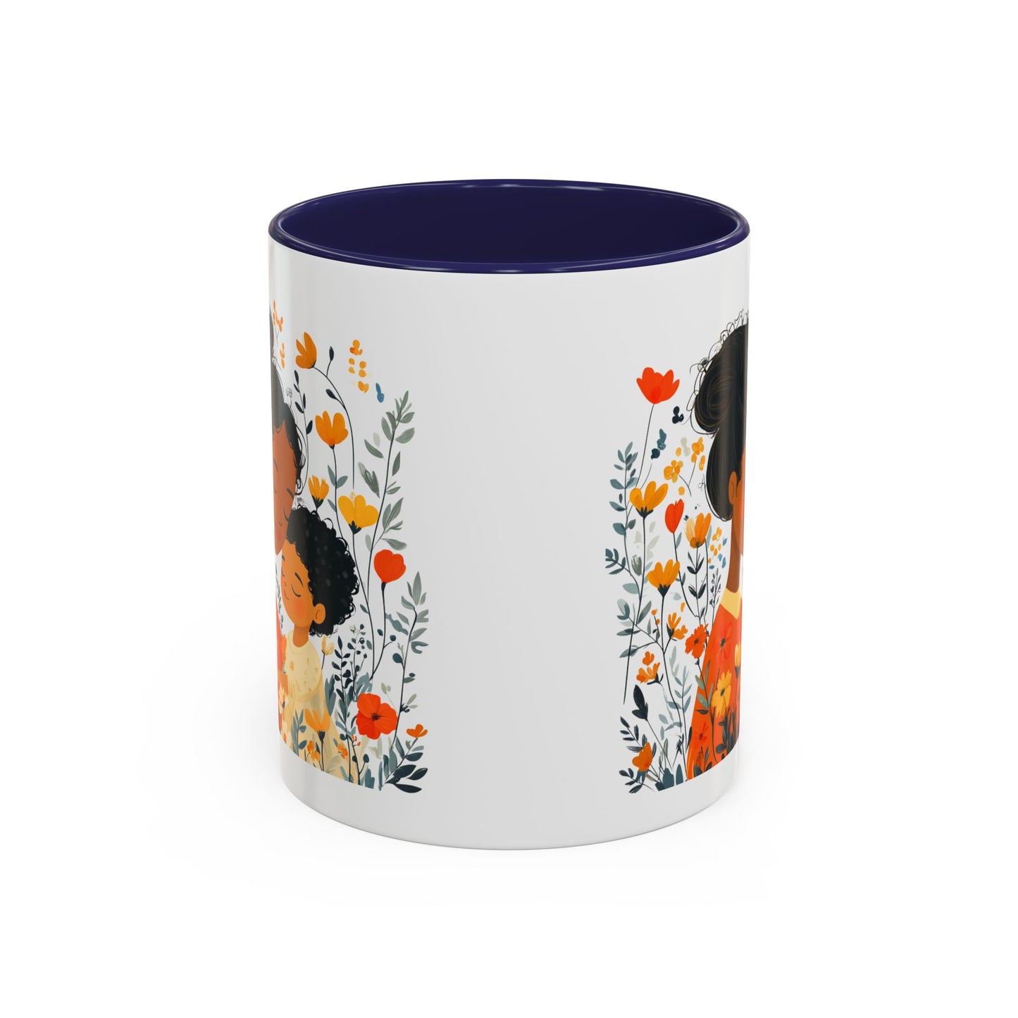 Floral Mama & Child Coffee Mug - Perfect for Mother's Day, Gift for Mom, Family Time, Cute Drinkware, Wellness, Friendship