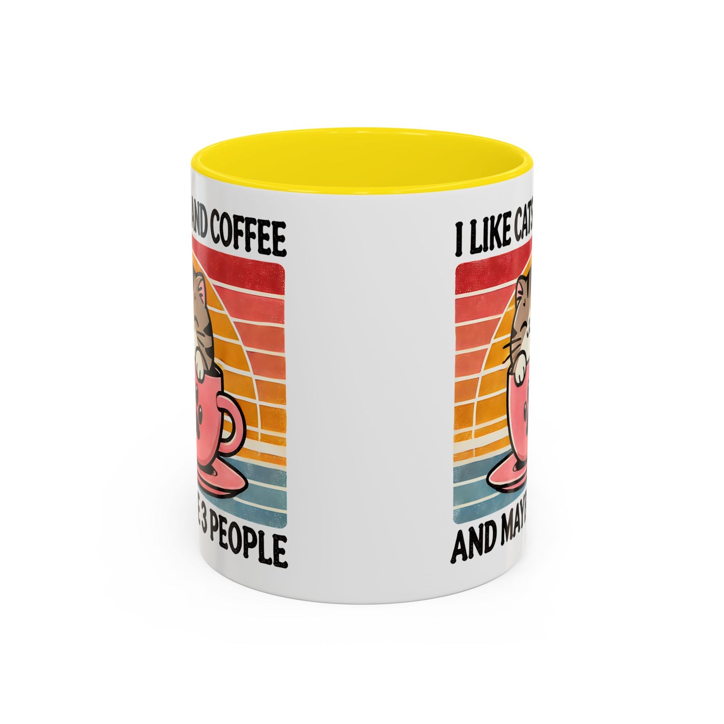 Cute Cat Coffee Mug, Cat Lover Gift, Coffee Lover Mug, Fun Pet Mug, Pet Owner Gifts