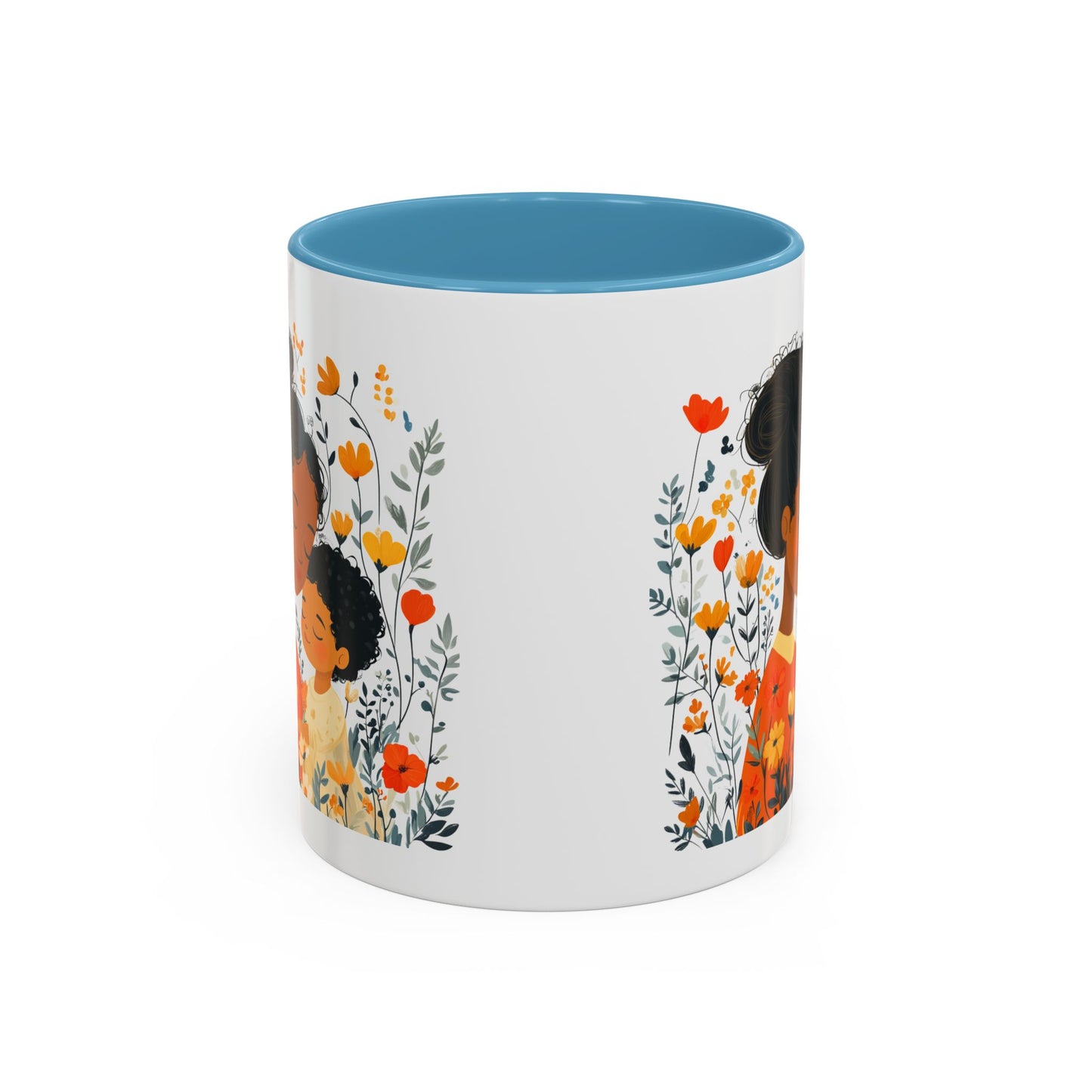 Floral Mama & Child Coffee Mug - Perfect for Mother's Day, Gift for Mom, Family Time, Cute Drinkware, Wellness, Friendship