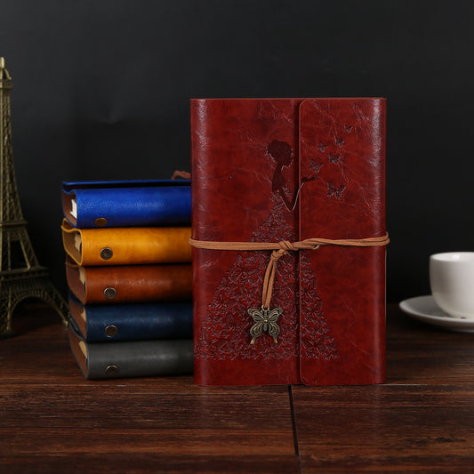 Loose-leaf Portable Retro Kraft Paper Notepad