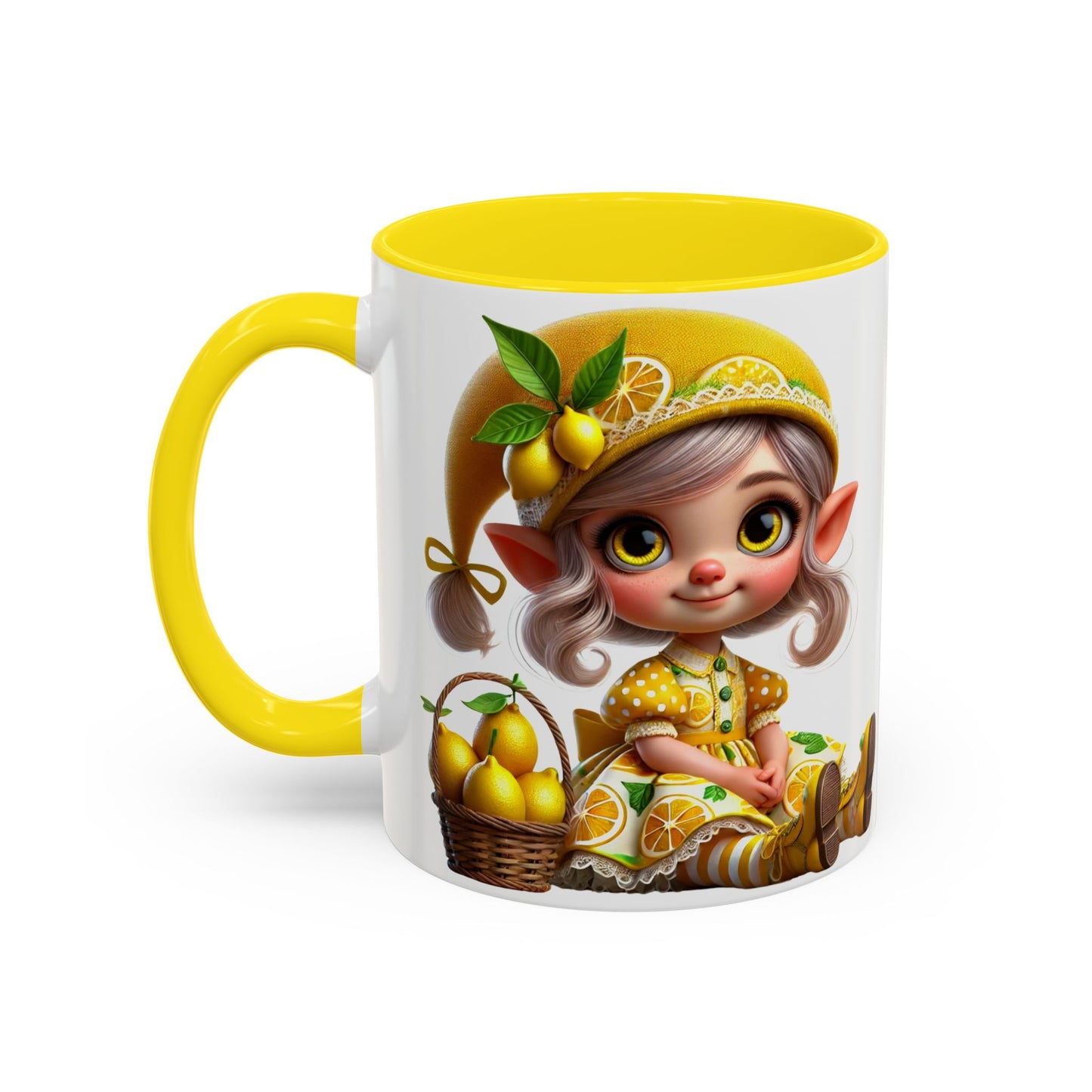 Whimsical Lemon Elf Coffee Mug - Perfect Gift for Spring & Summer