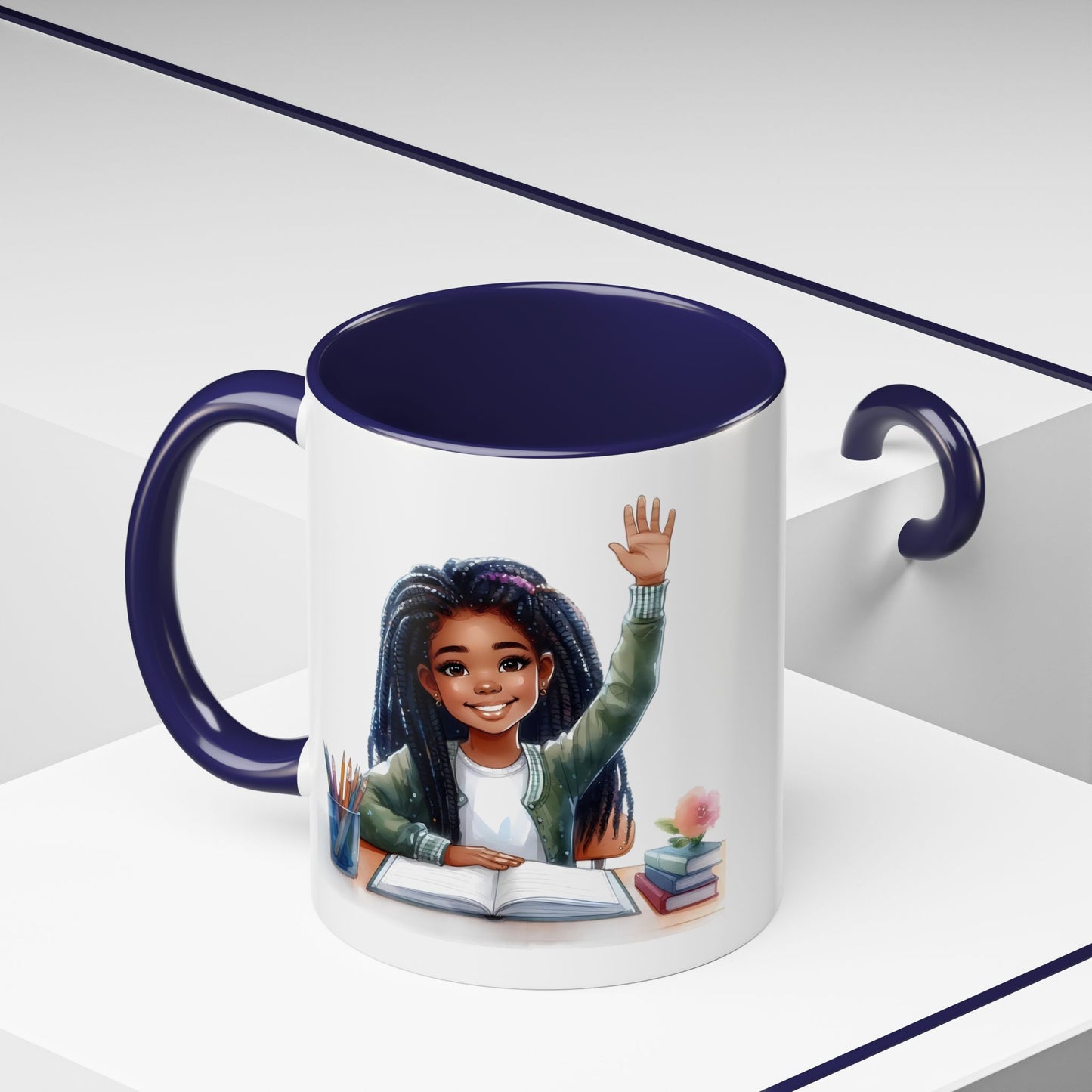 Charming Coffee Mug for Education Lovers, Black Accent Mug, Inspirational Teacher Gift, Cute School Mug, Study Buddy, Personalized [...]