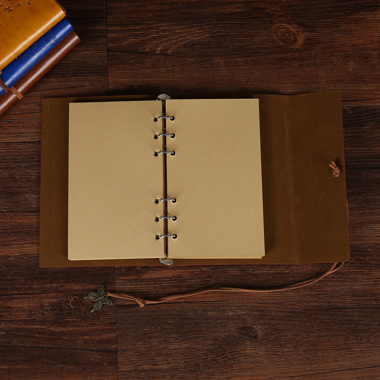 Loose-leaf Portable Retro Kraft Paper Notepad