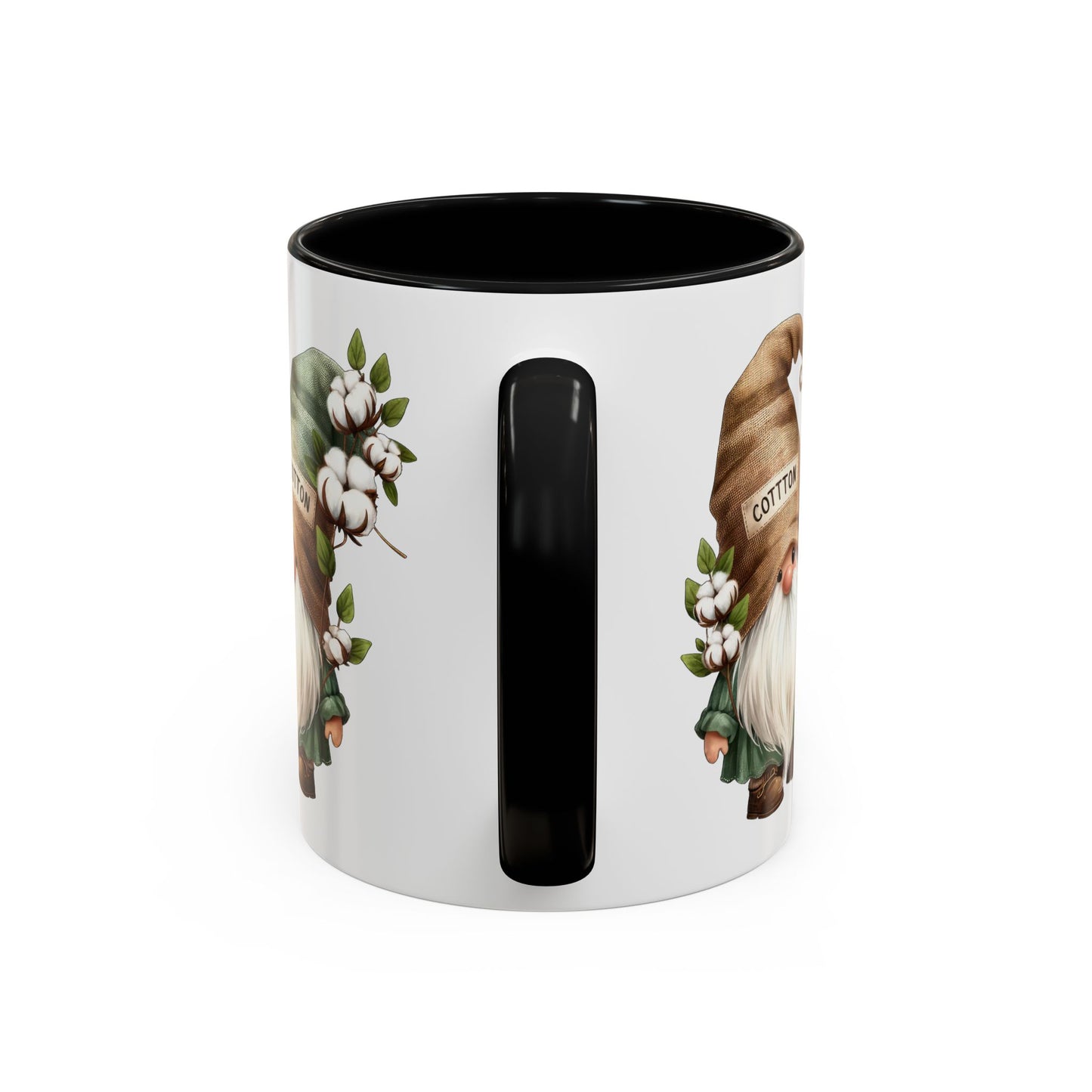 Gnome-Themed Accent Coffee Mug with Floral Design, Perfect for Gifting, Home Decor, Cozy Mornings, Tea Lovers, Housewarming