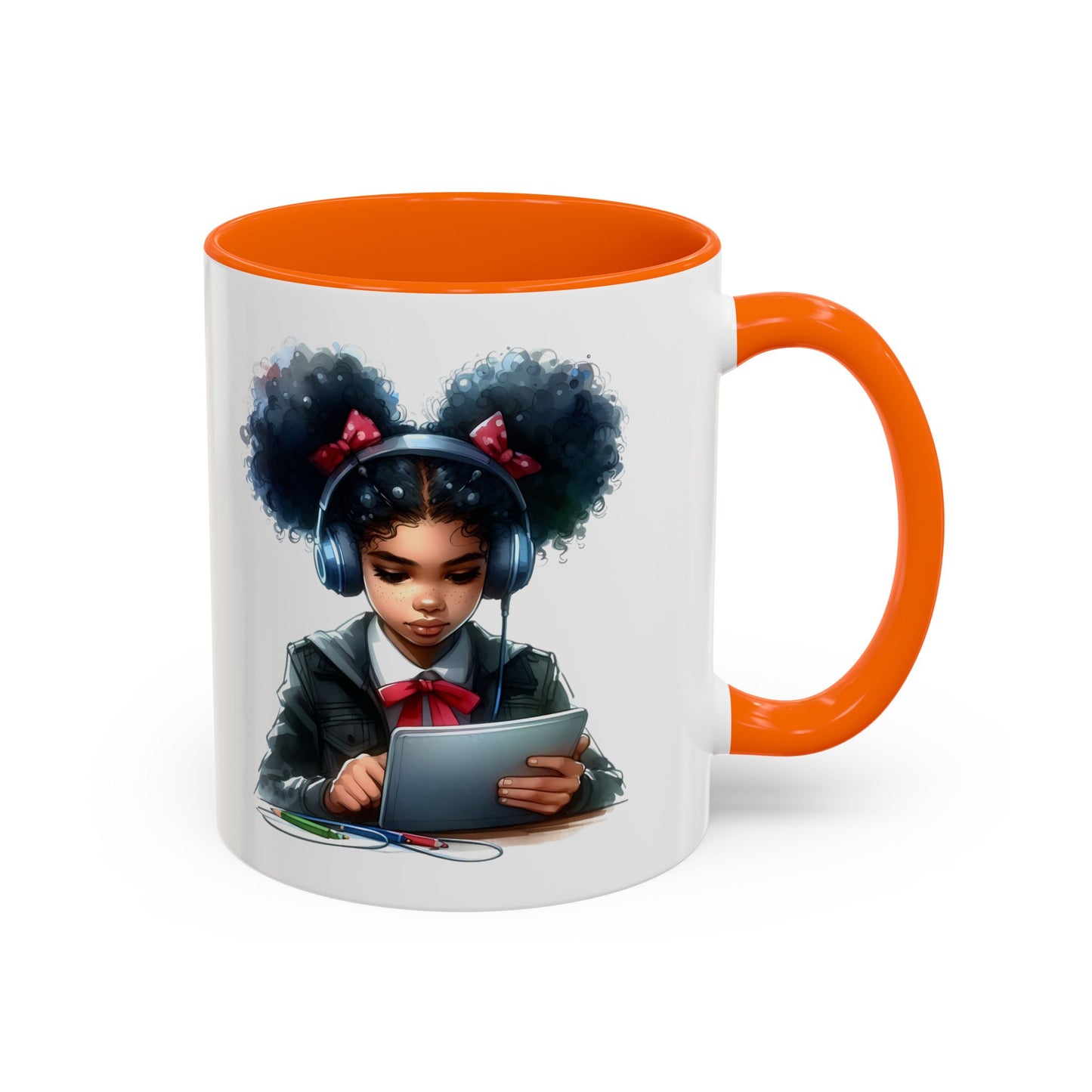 Chic Student Accent Coffee Mug | Ideal for Study Sessions, Gifts for Students, Home Office Decor, Birthday Surprise, Cozy Vibes