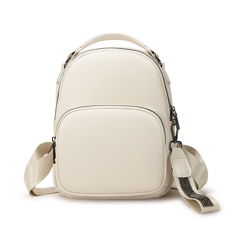 New Casual Women's Soft Leather Backpack Is Fashionable