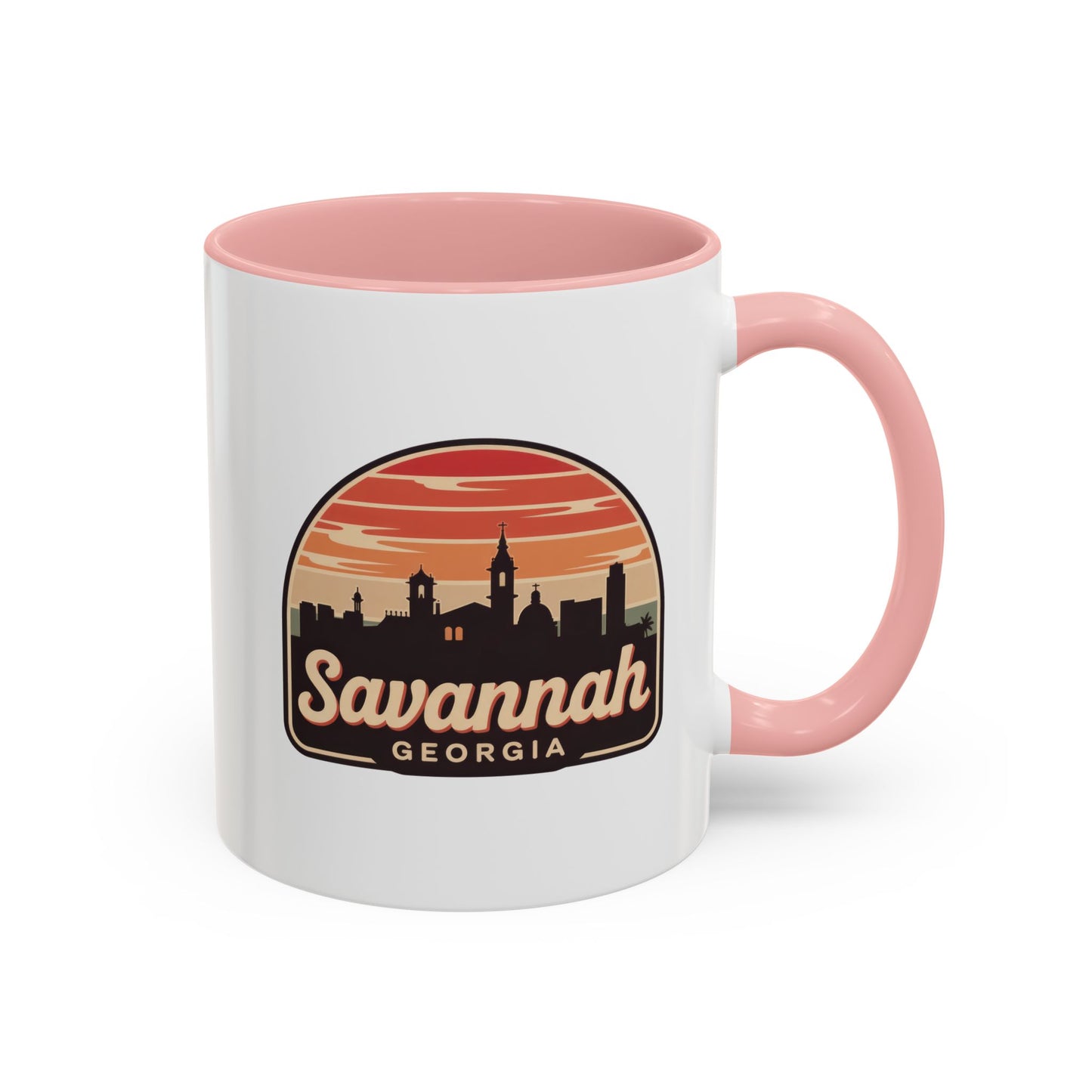 Savannah Skyline Accent Coffee Mug - Perfect for Gifts, Souvenirs, Festivals, Home Decor, Coffee Lovers