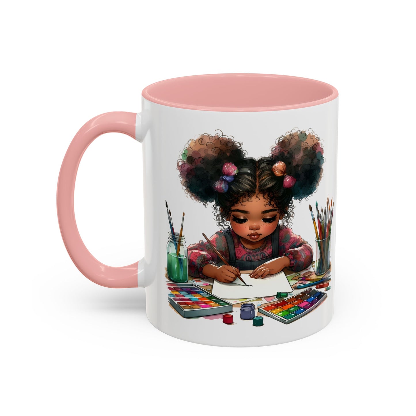 Creative Kids Coffee Mug, Art Mug, Colorful Mug, Cute Kids Mug, Gift for Artists, Unique Drinkware