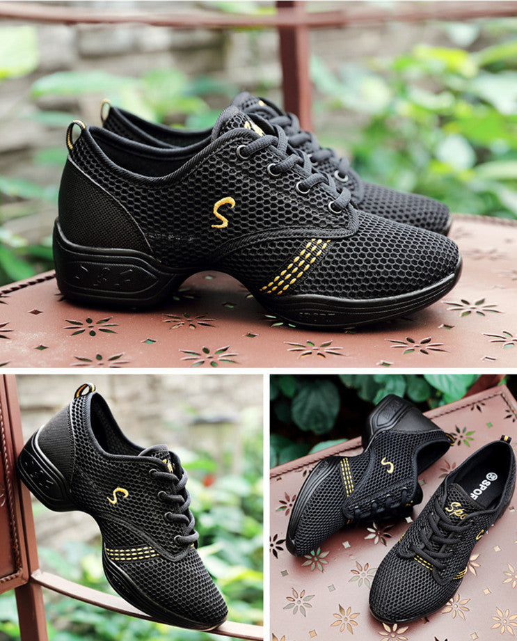 Mesh dance shoes