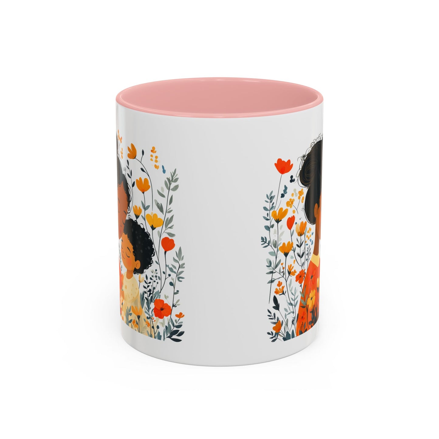 Floral Mama & Child Coffee Mug - Perfect for Mother's Day, Gift for Mom, Family Time, Cute Drinkware, Wellness, Friendship