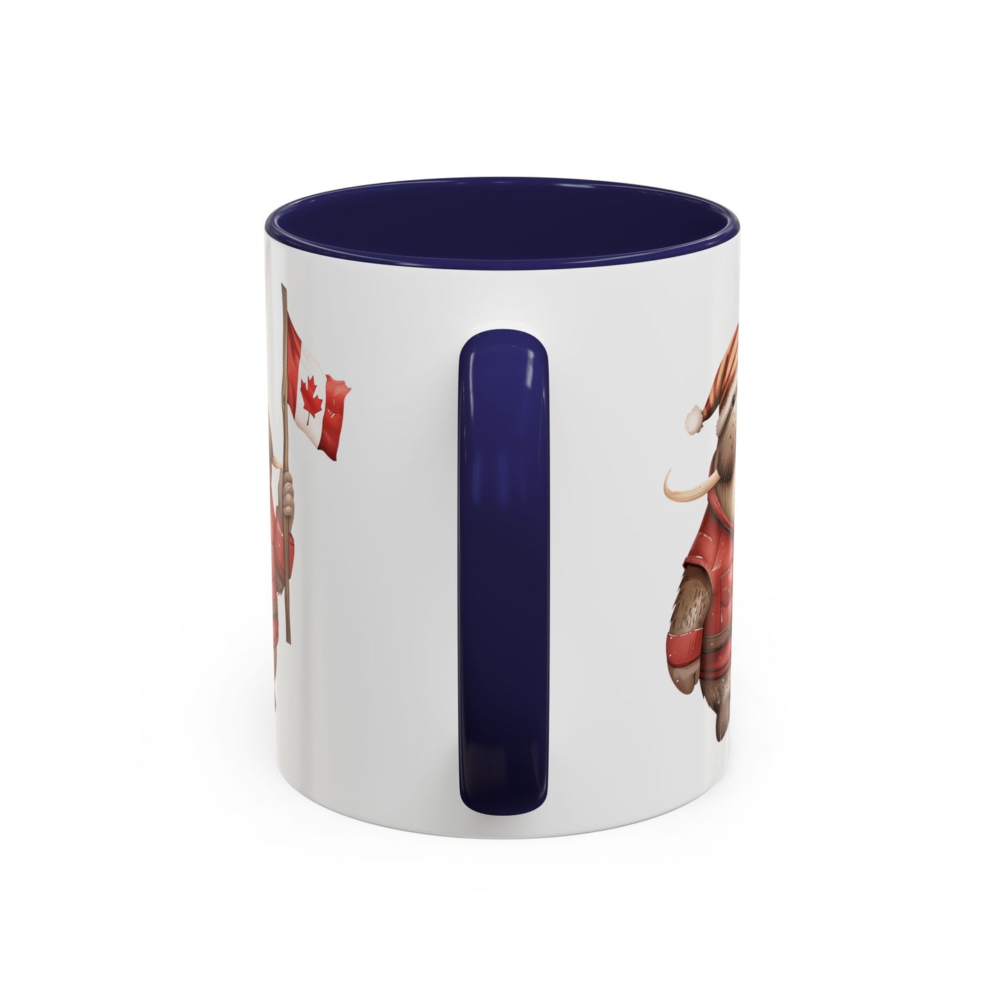 Canadian Holiday Accent Coffee Mug - Adorable Walrus with Flag, Gift for Canada Day, Cute Decor, Coffee Lover, Kitchen Accessory