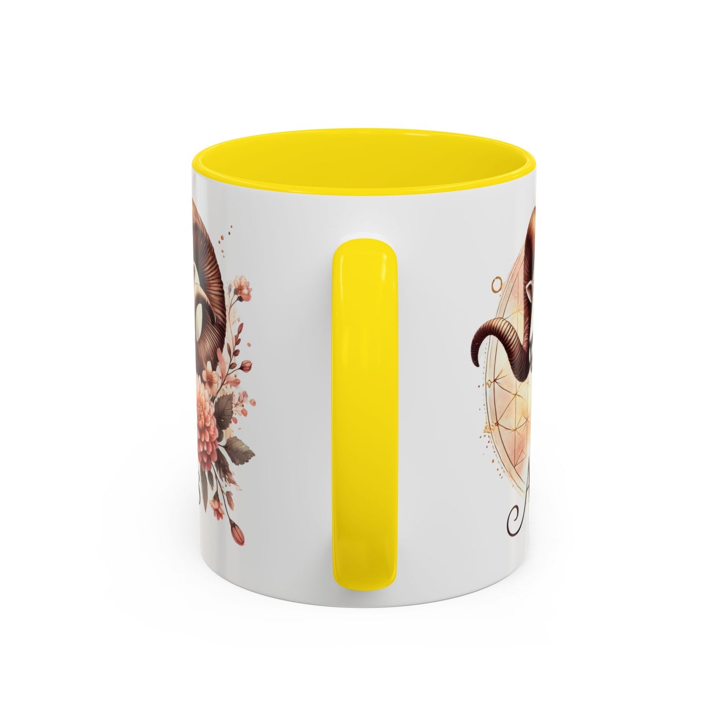 Aries Zodiac Coffee Mug - Astrological Floral Design - Perfect Gift for Astrology Lovers