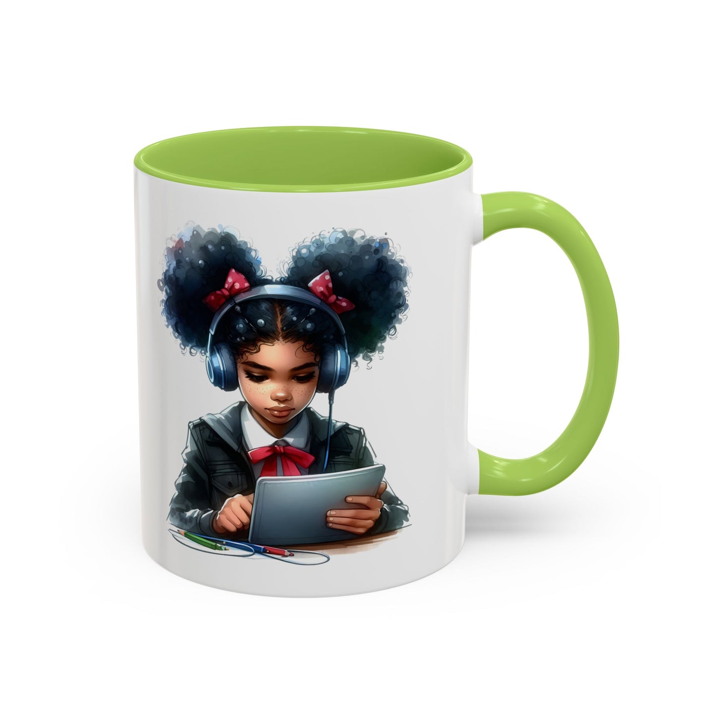 Chic Student Accent Coffee Mug | Ideal for Study Sessions, Gifts for Students, Home Office Decor, Birthday Surprise, Cozy Vibes