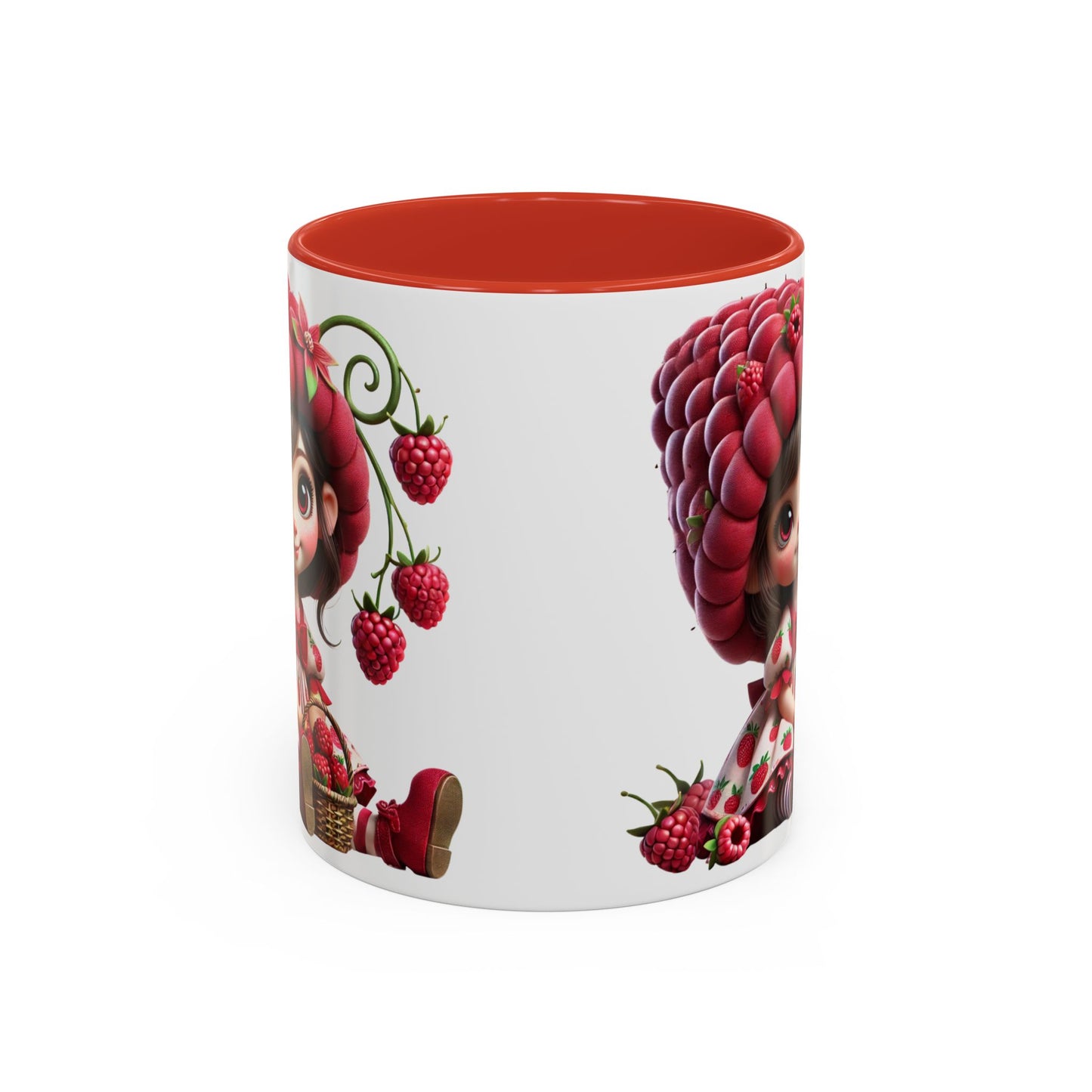 Whimsical Berry Girl Coffee Mug - Perfect for Berry Lovers!