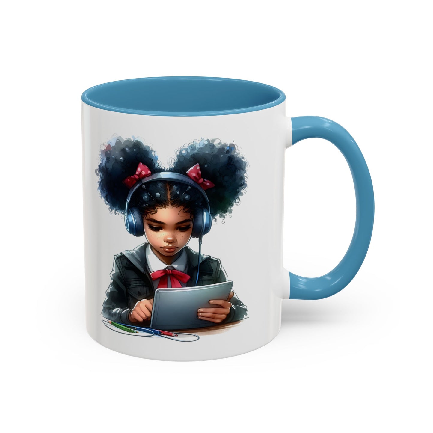 Chic Student Accent Coffee Mug | Ideal for Study Sessions, Gifts for Students, Home Office Decor, Birthday Surprise, Cozy Vibes