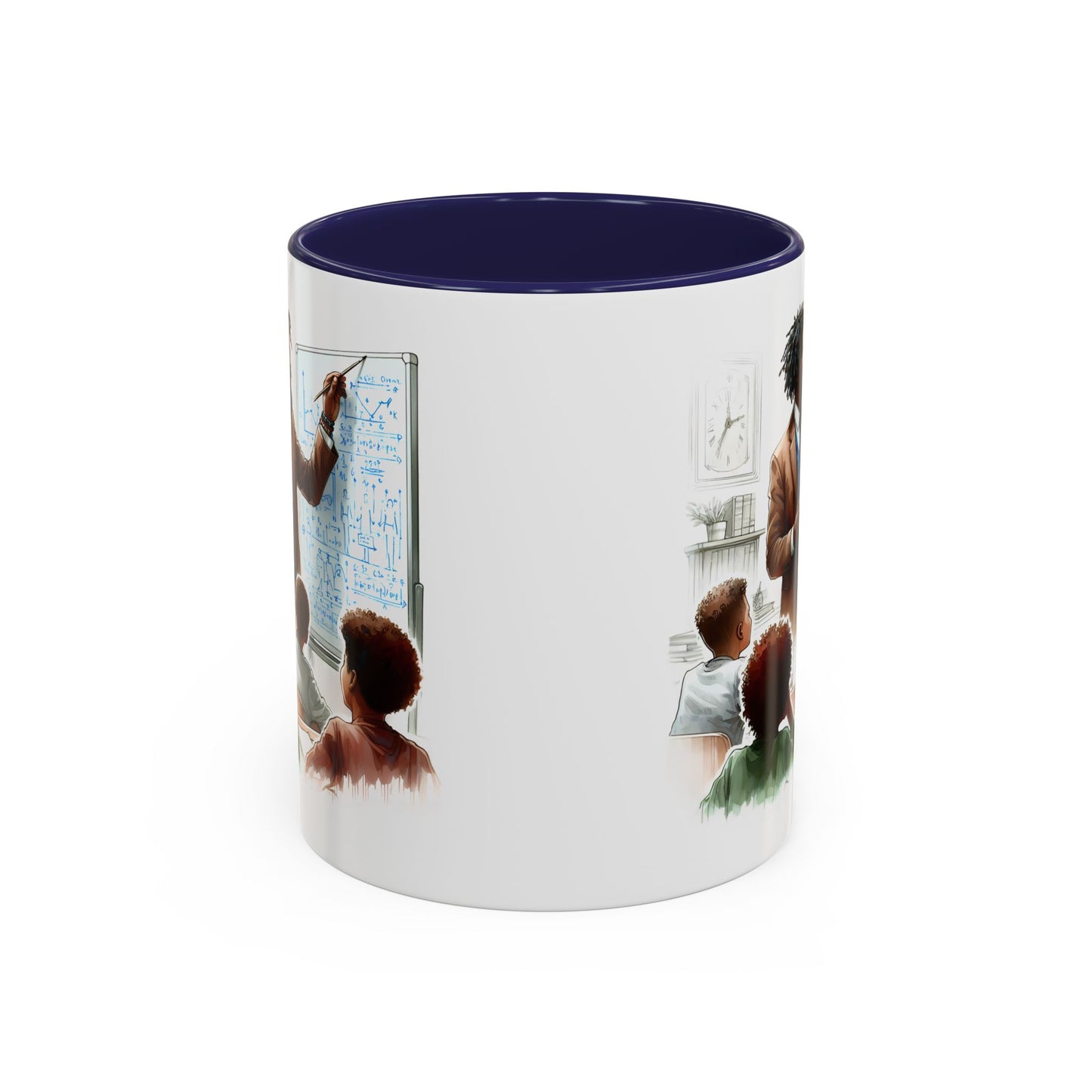 Inspirational Teacher Coffee Mug, Motivational Gift, Black Accent, Education Decor, Classroom Humor, Stylish Drinkware