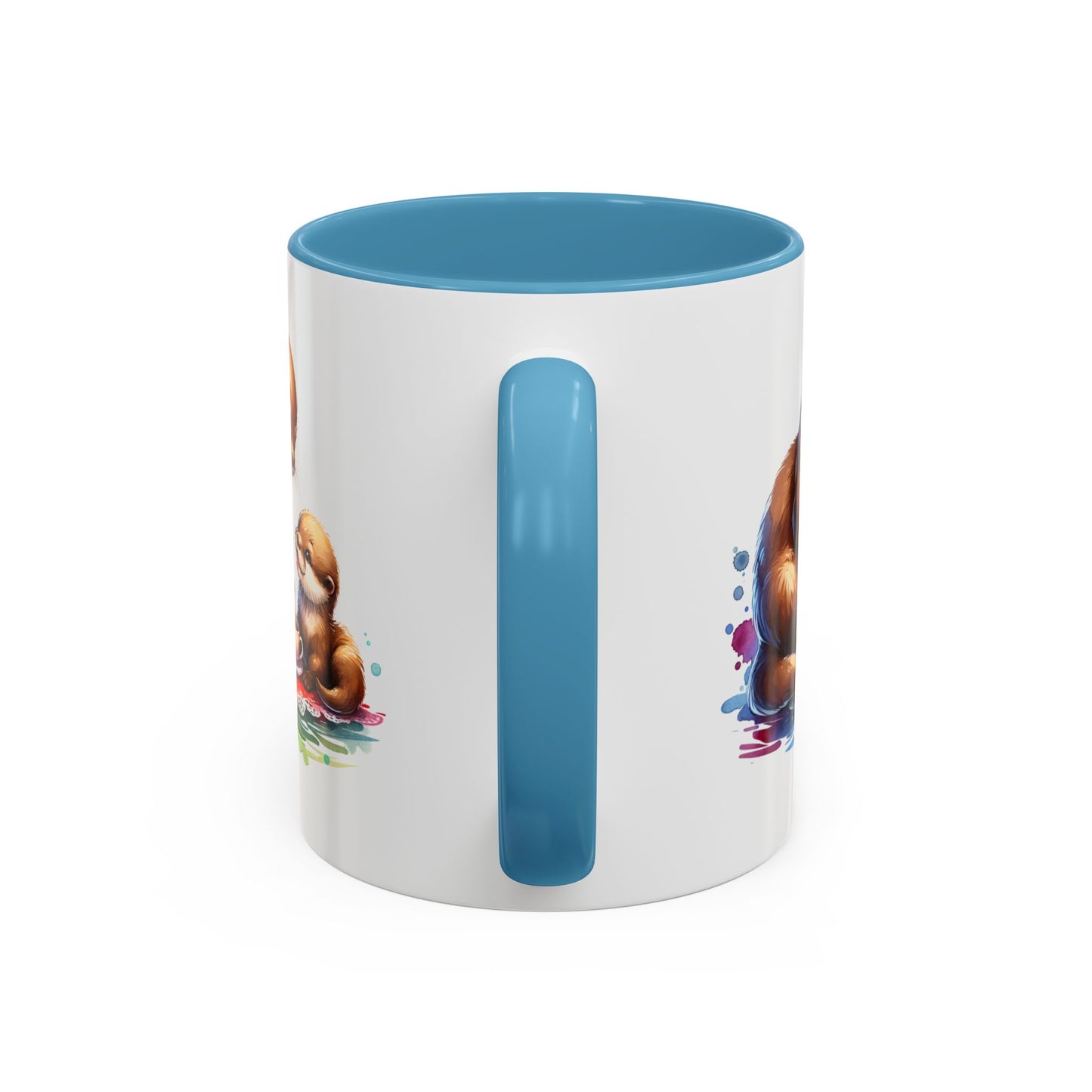 Cute Otter Family Coffee Mug | Animal Lover Gift, Holiday Mug, Tea Cup, Kid's Birthday, Home Decor