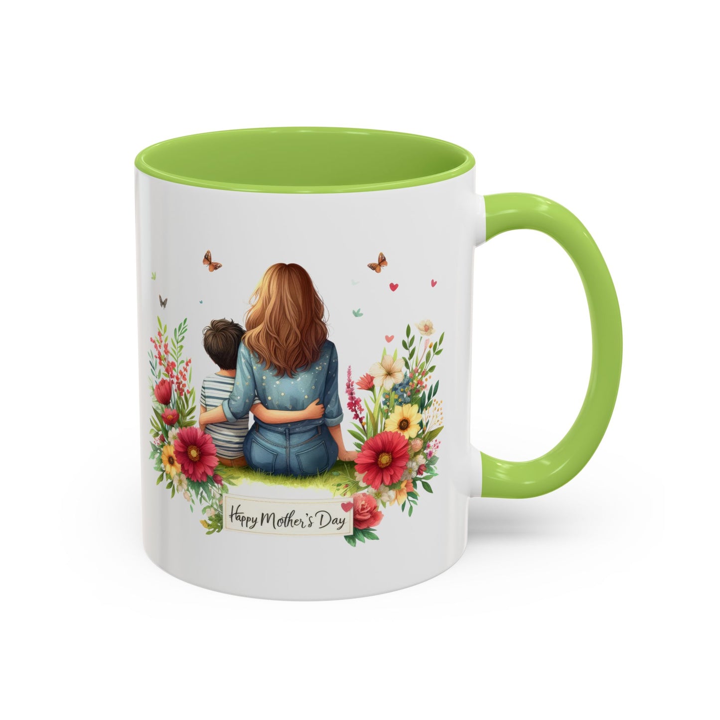 Floral Mother’s Day Coffee Mug, Gift for Moms, Tea Cup for Garden Lovers, Cute Mug for Mother's Day, Inspirational Beverage Mug