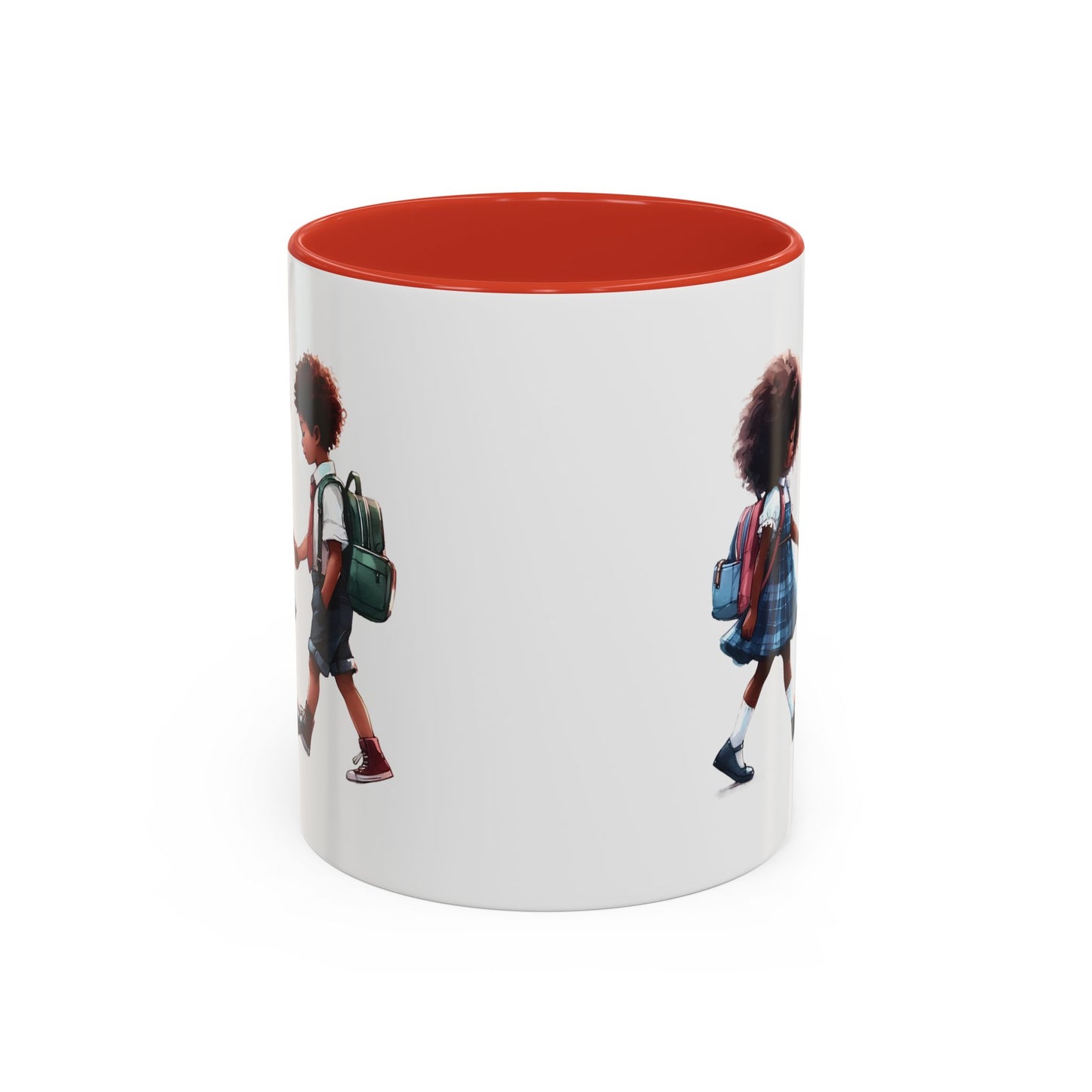 Heartwarming Kids Friendship Coffee Mug, Cute Kid Artwork Mug, Back to School Gift, Family Gift, Coffee Lover Gift