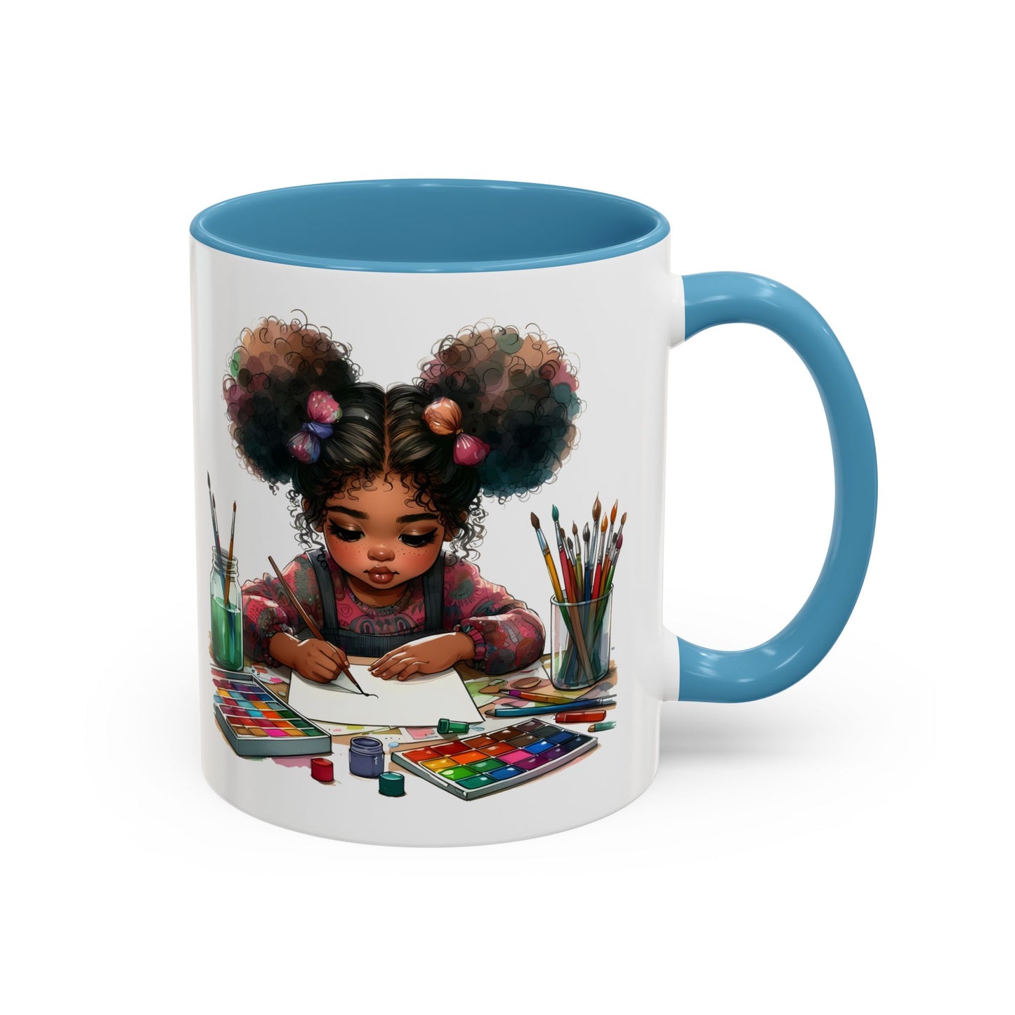Creative Kids Coffee Mug, Art Mug, Colorful Mug, Cute Kids Mug, Gift for Artists, Unique Drinkware