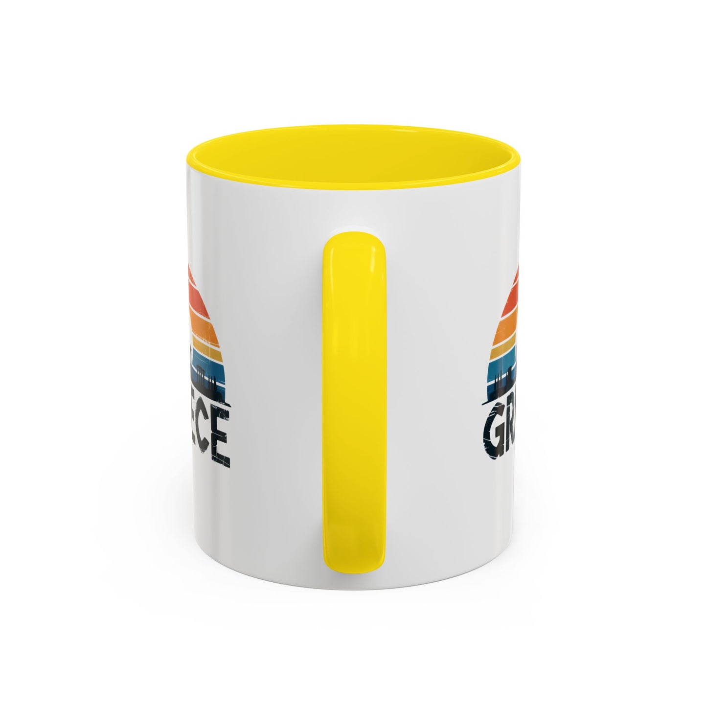 Greece Sunset Accent Coffee Mug - Perfect for Travel Lovers, Gifts for Her, Cozy Mornings, Summer Vibes, Greek Decor