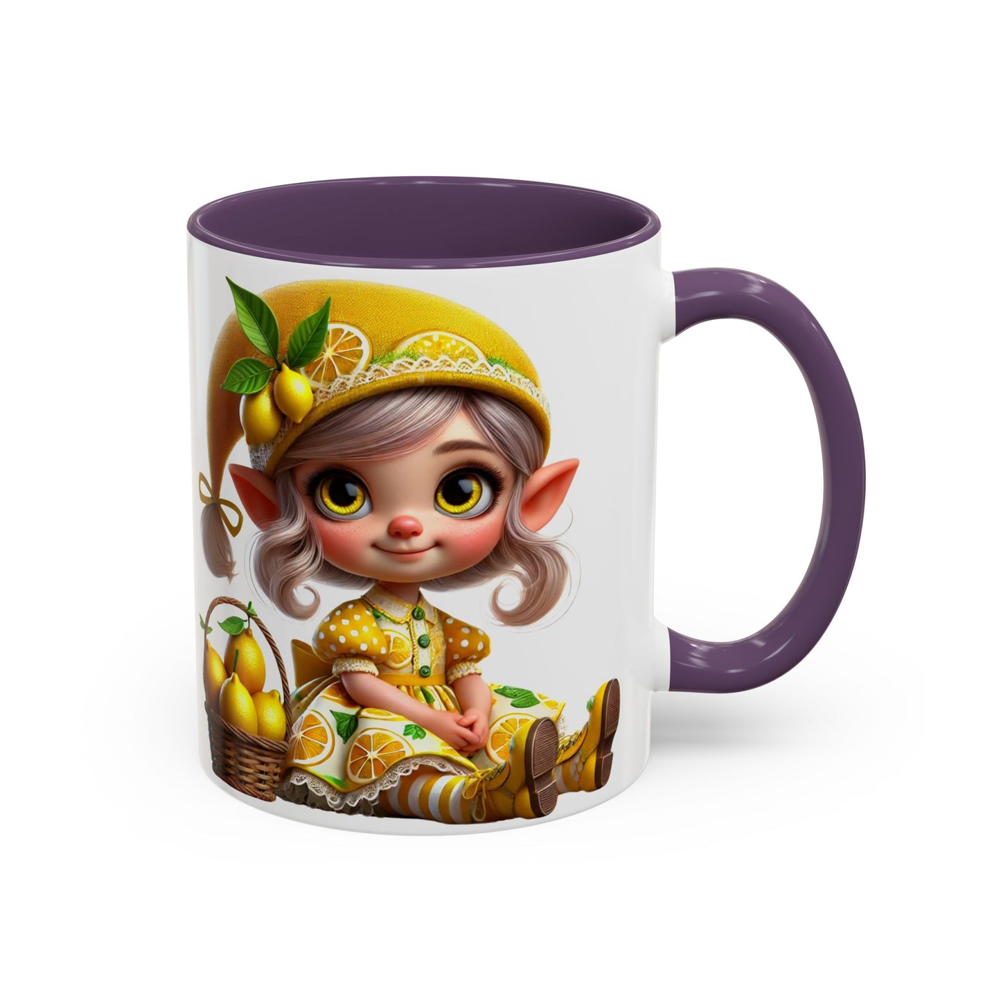 Whimsical Lemon Elf Coffee Mug - Perfect Gift for Spring & Summer