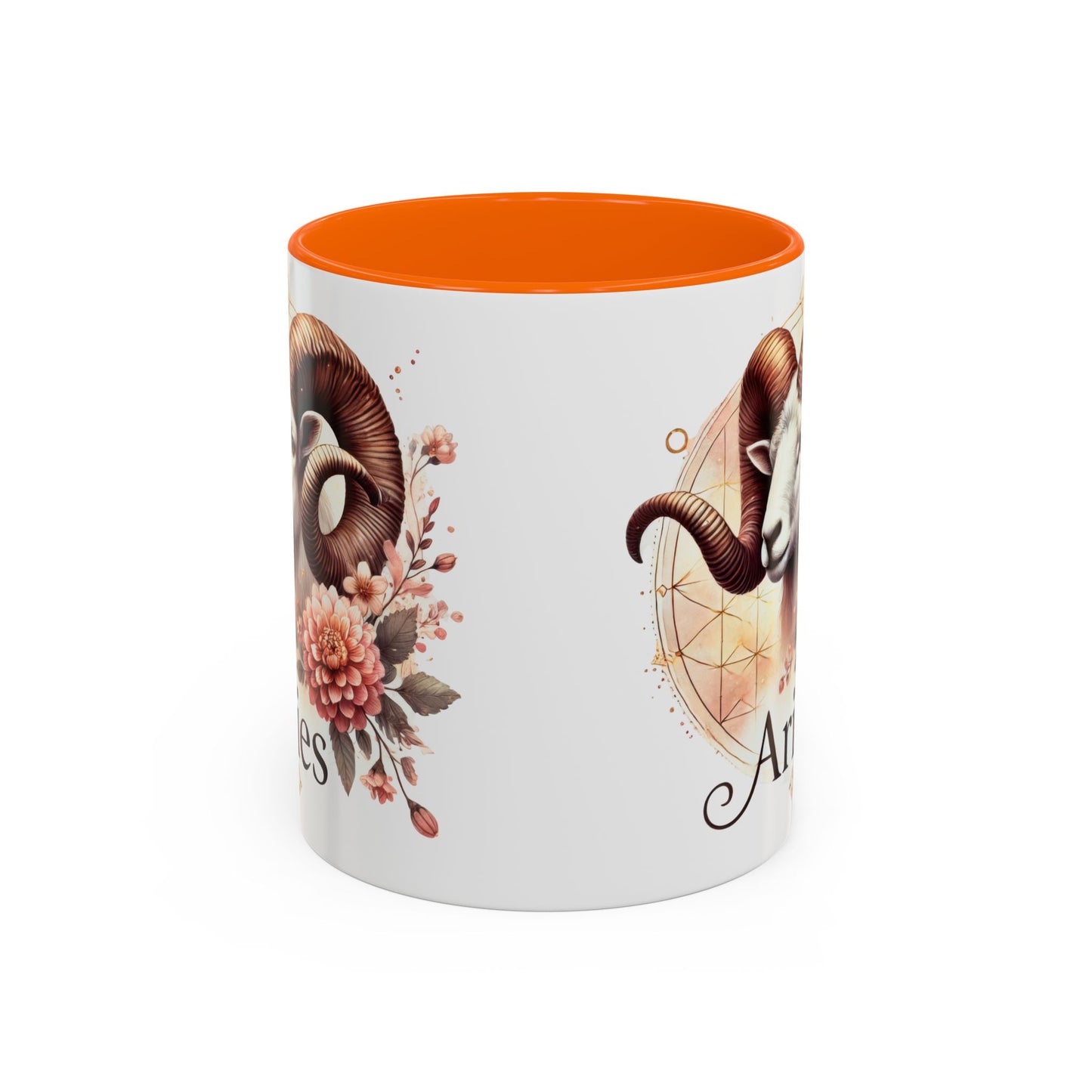 Aries Zodiac Coffee Mug - Astrological Floral Design - Perfect Gift for Astrology Lovers
