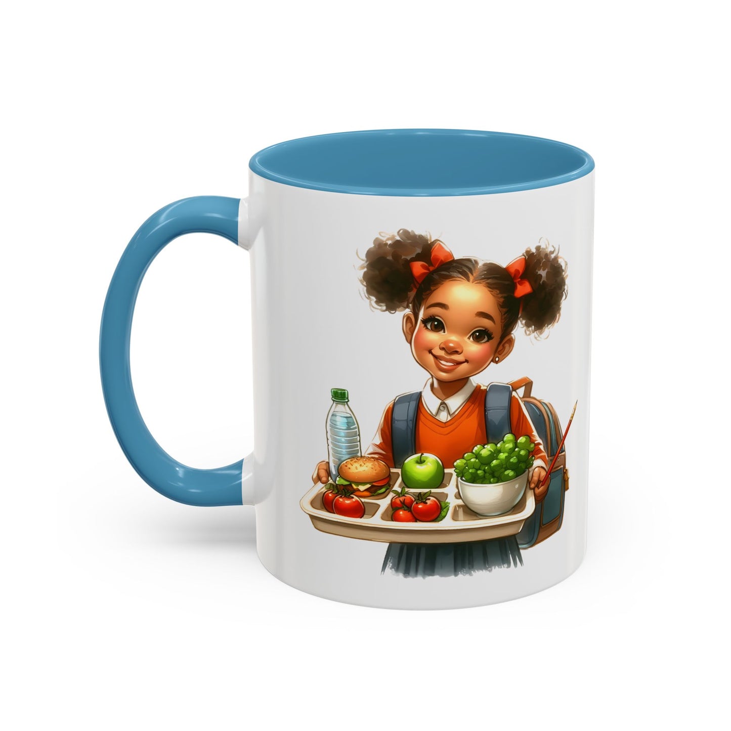 Happy Kids Accent Coffee Mug - Fun Drinkware for Home, School, Nursery, Gifts, Birthday, Holidays, Cute Design