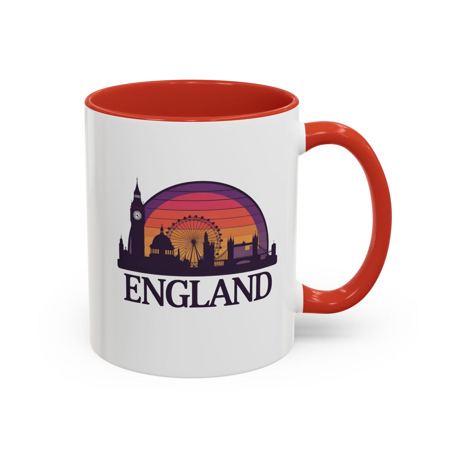London Skyline Accent Coffee Mug - Unique Gift for Tea Lovers, Home Decor, Travel Souvenir, English Culture Enthusiasts, 11oz, 15oz