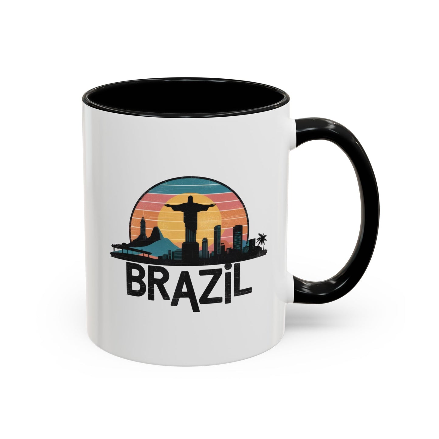 Brazilian Vibe Coffee Mug, Accent Mug for Travel Lovers, Gift for Brazil Enthusiasts, Souvenir Coffee Cup, Beach Theme Mug