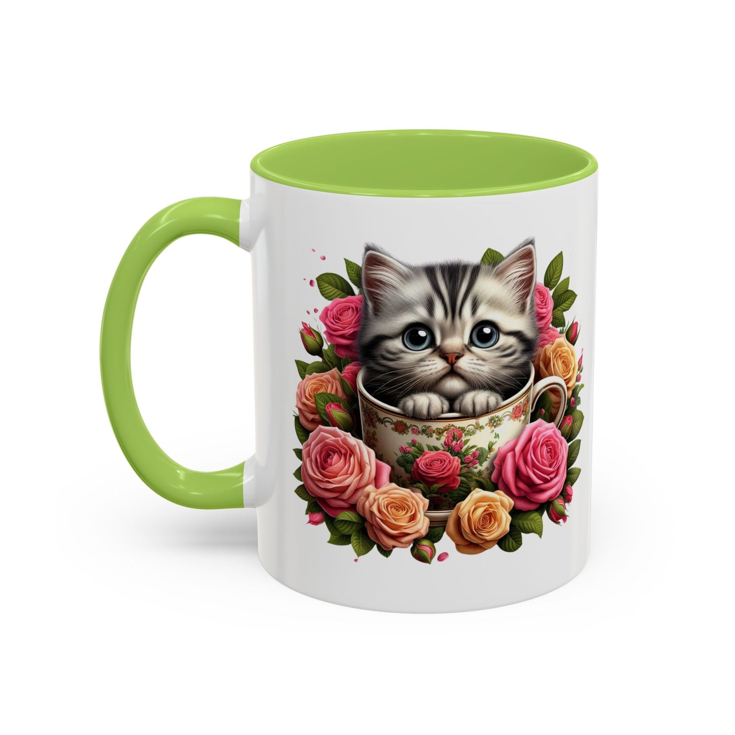 Whimsical Cat Coffee Mug with Floral Accents, Cute Cat Mug, Pet Lover Gift, Tea Cup, Perfect for Cat Lovers, Floral Coffee Cup, [...]