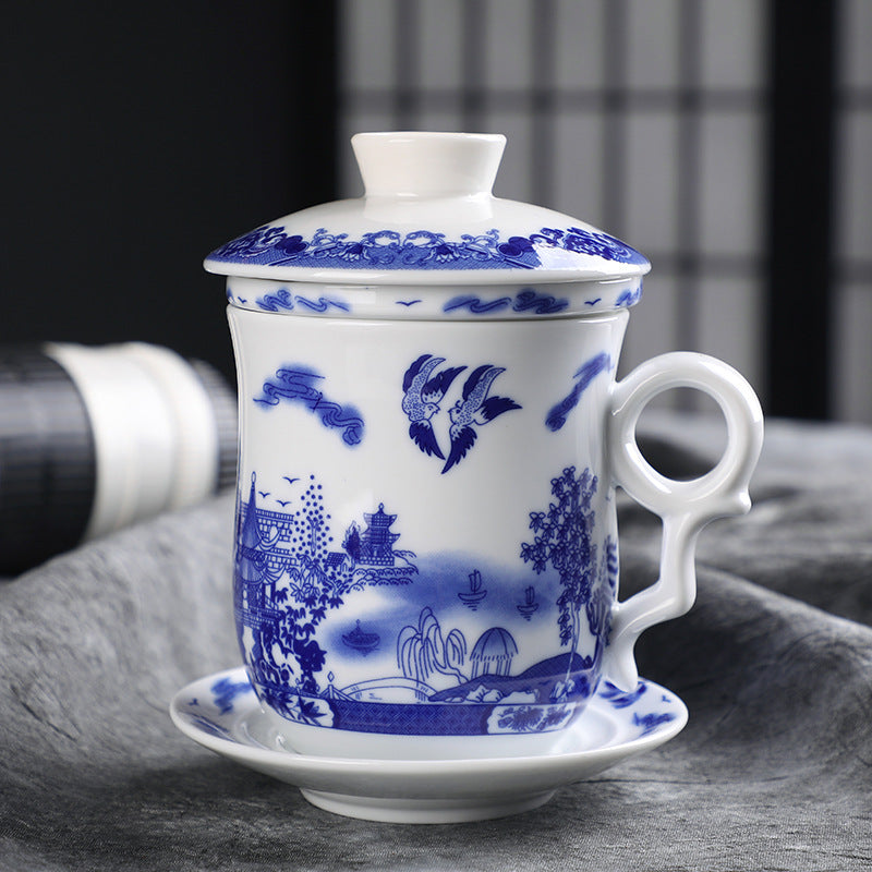 Office Mug Practical Ceramic With Lid Personal Water Cup