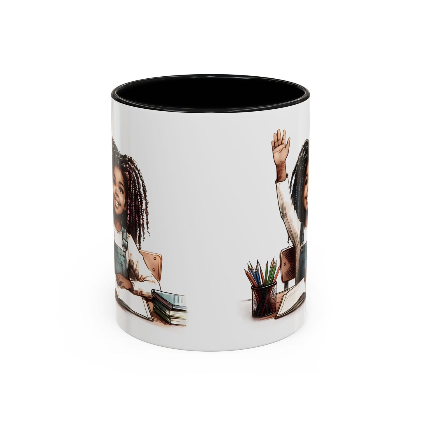 Cheerful Kids' Coffee Mug, Empowering Gift for Students, Classroom, Back to School, Fun Celebrate Learning Mug