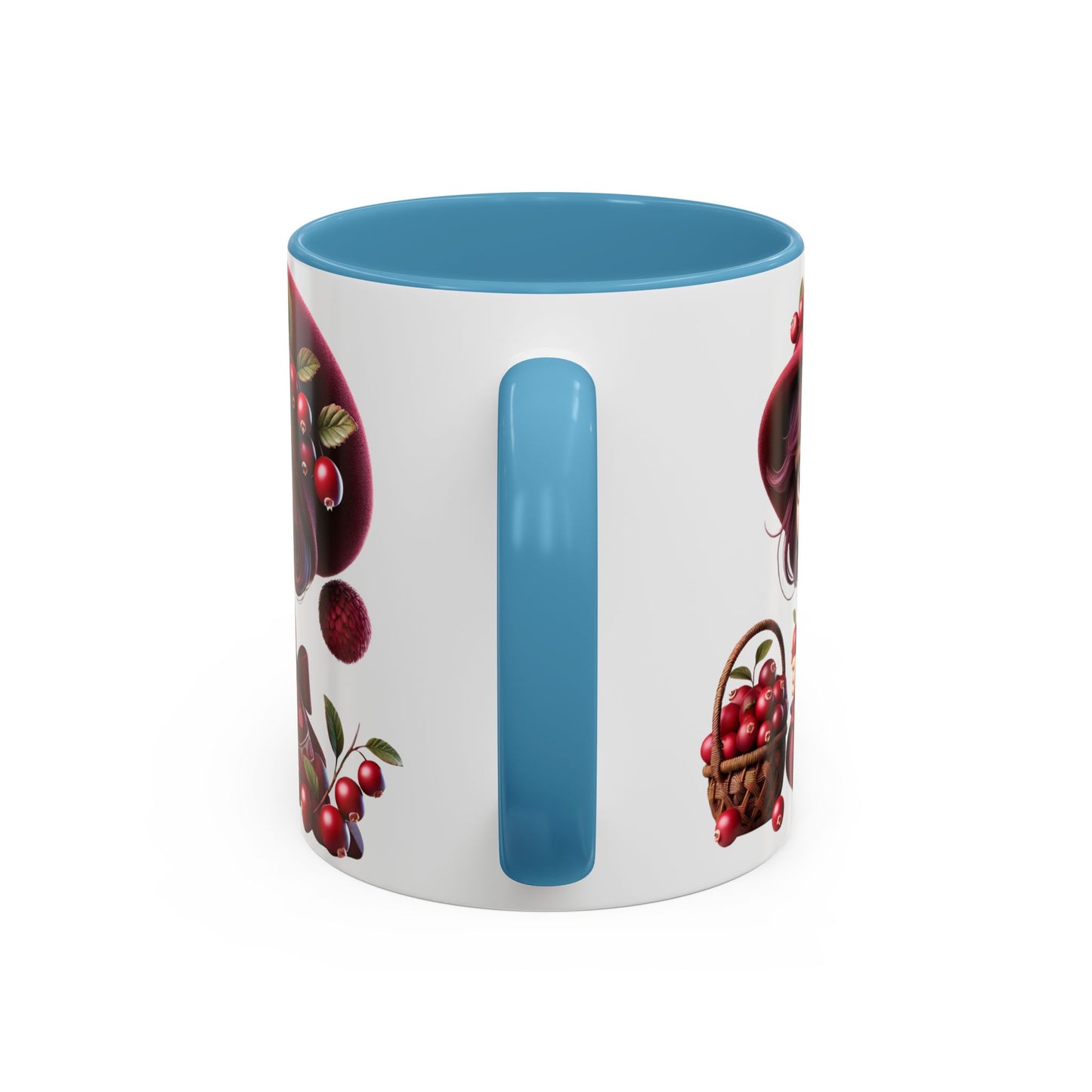Charming Cherry Blossom Accent Coffee Mug | Cute Character Design | Perfect Gift for Tea Lovers & Special Occasions