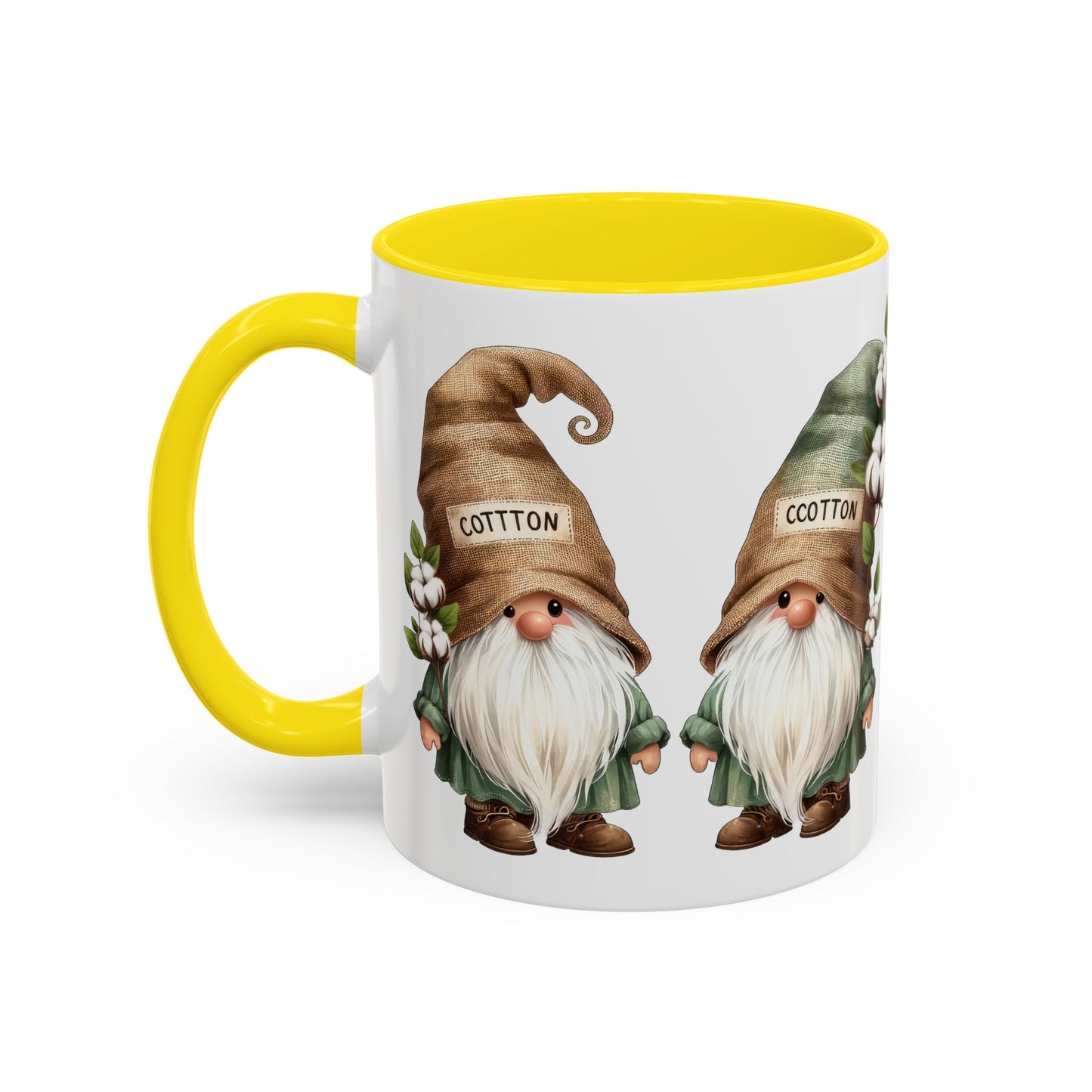 Gnome-Themed Accent Coffee Mug with Floral Design, Perfect for Gifting, Home Decor, Cozy Mornings, Tea Lovers, Housewarming