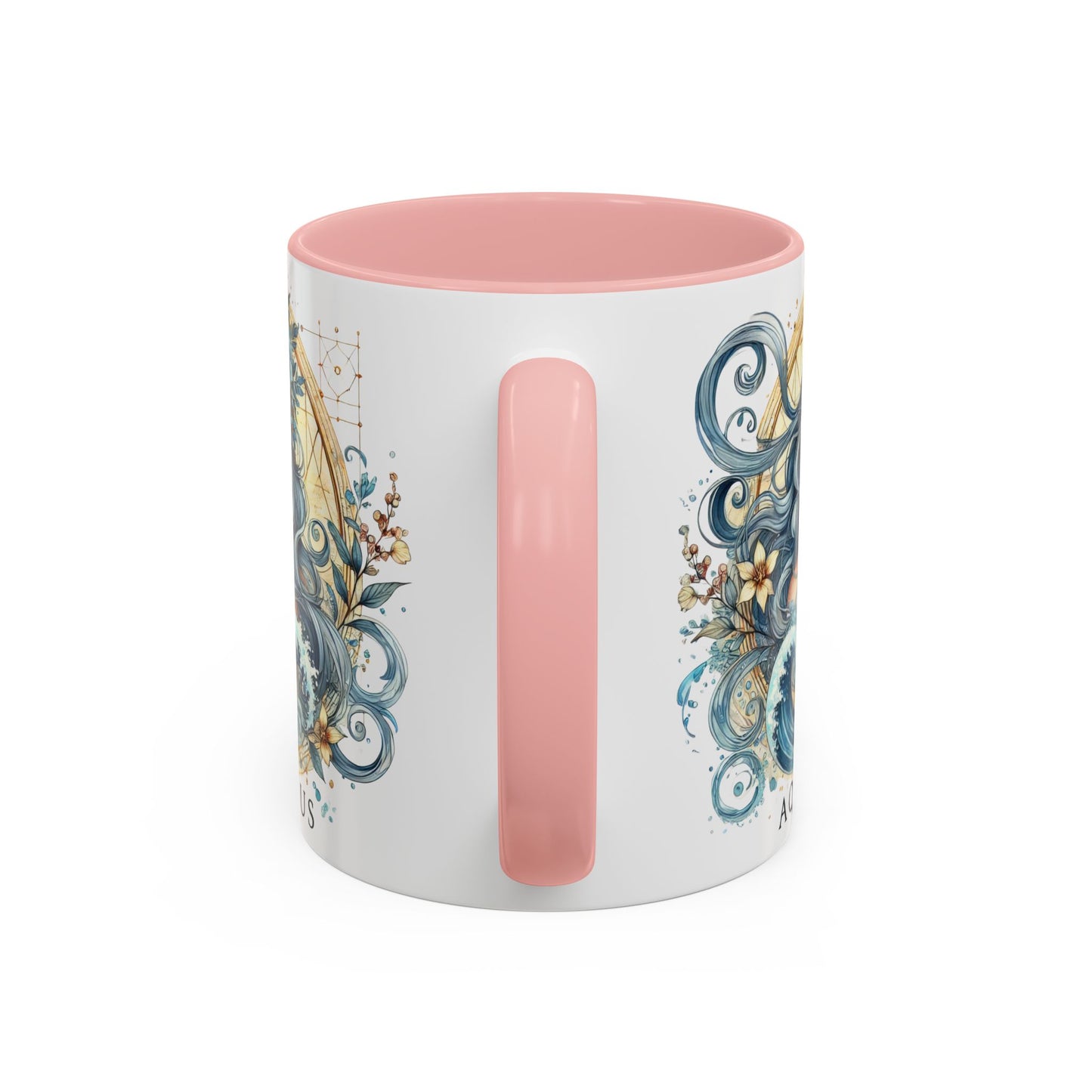 Astrological Aquarius Coffee Mug - Zodiac Sign Design, Perfect for Astrology Lovers