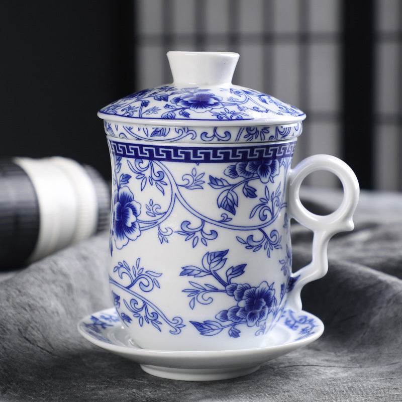 Office Mug Practical Ceramic With Lid Personal Water Cup