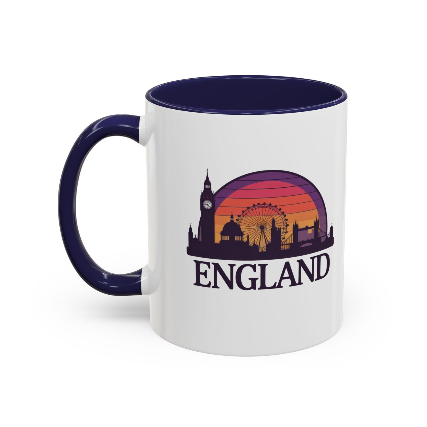 London Skyline Accent Coffee Mug - Unique Gift for Tea Lovers, Home Decor, Travel Souvenir, English Culture Enthusiasts, 11oz, 15oz