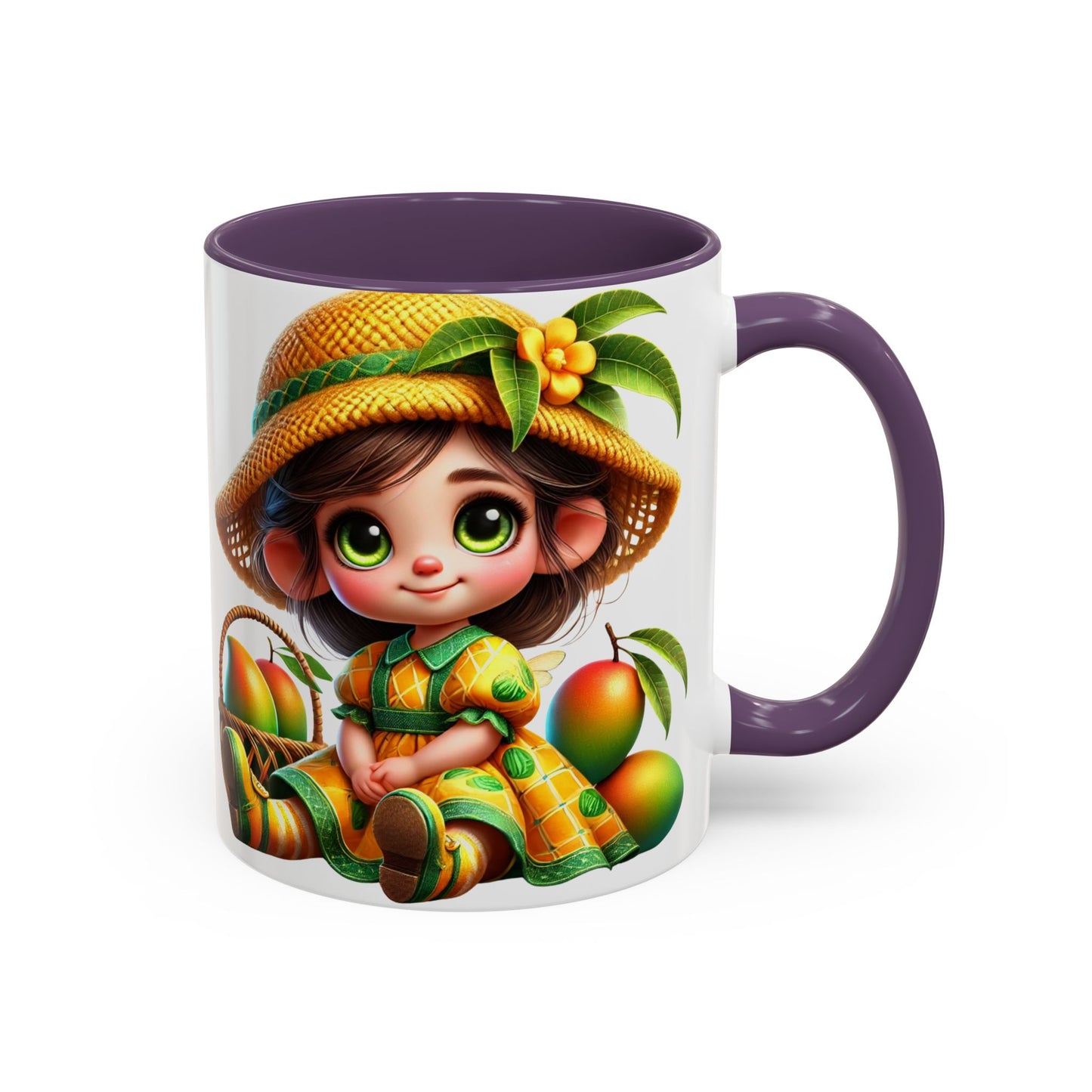 Whimsical Fruit-Themed Accent Coffee Mug - 11 & 15oz