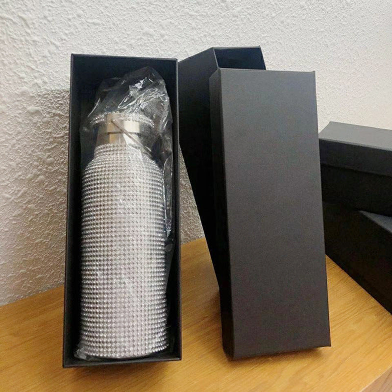Winter Water Bottle Thermos 304 Stainless Steel High-Value Cute Diamond